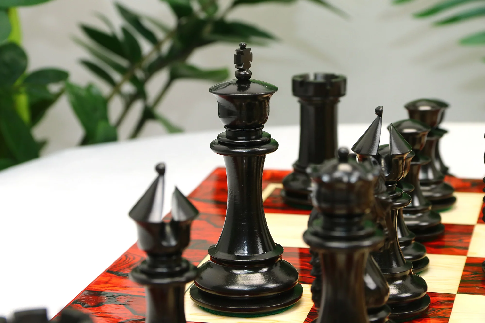 Heritage Series 4.4" Premium Staunton Ebony wood  Chess Set - Image 17