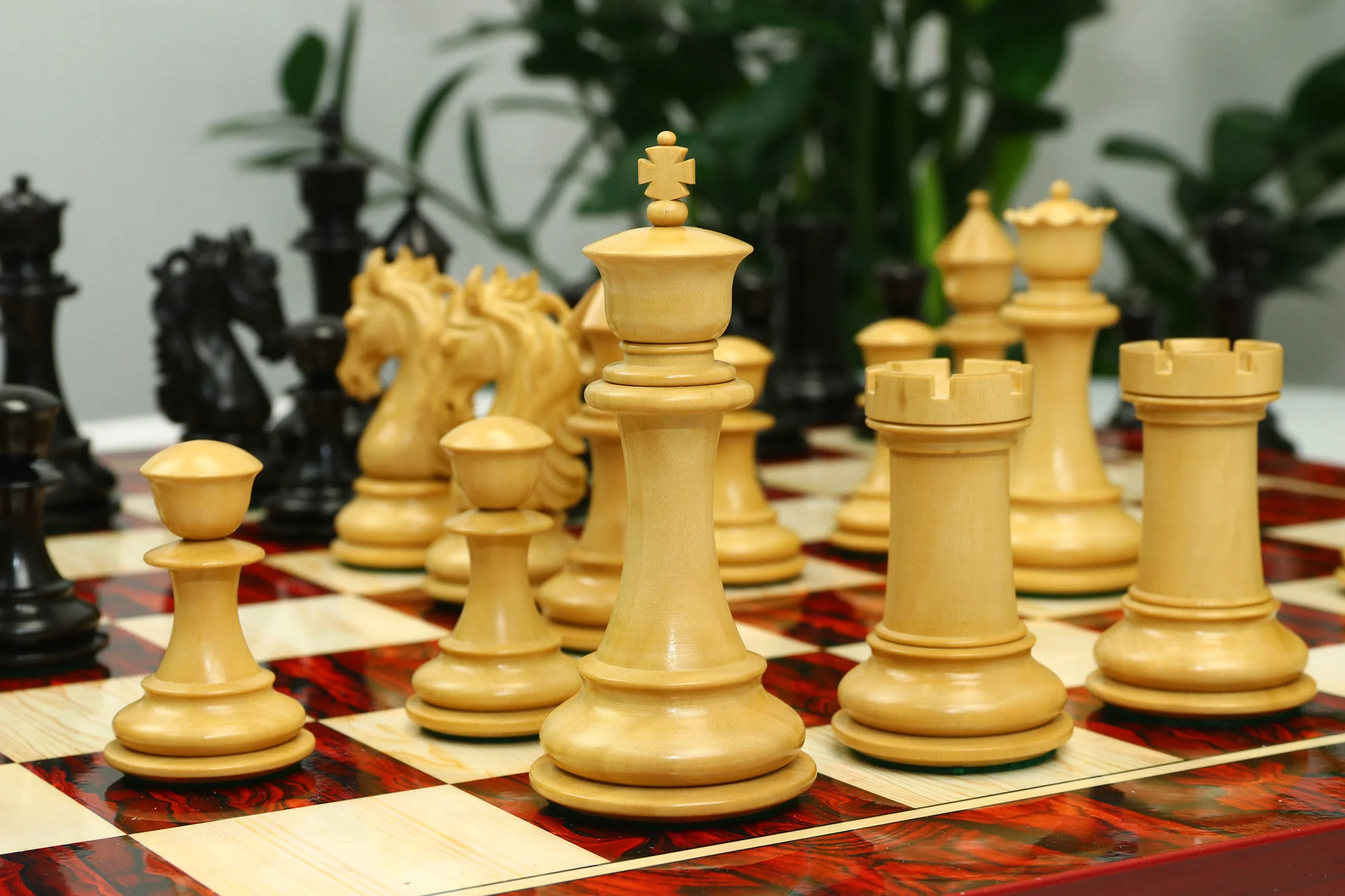 Heritage Series 4.4" Premium Staunton Ebony wood  Chess Set - Image 18