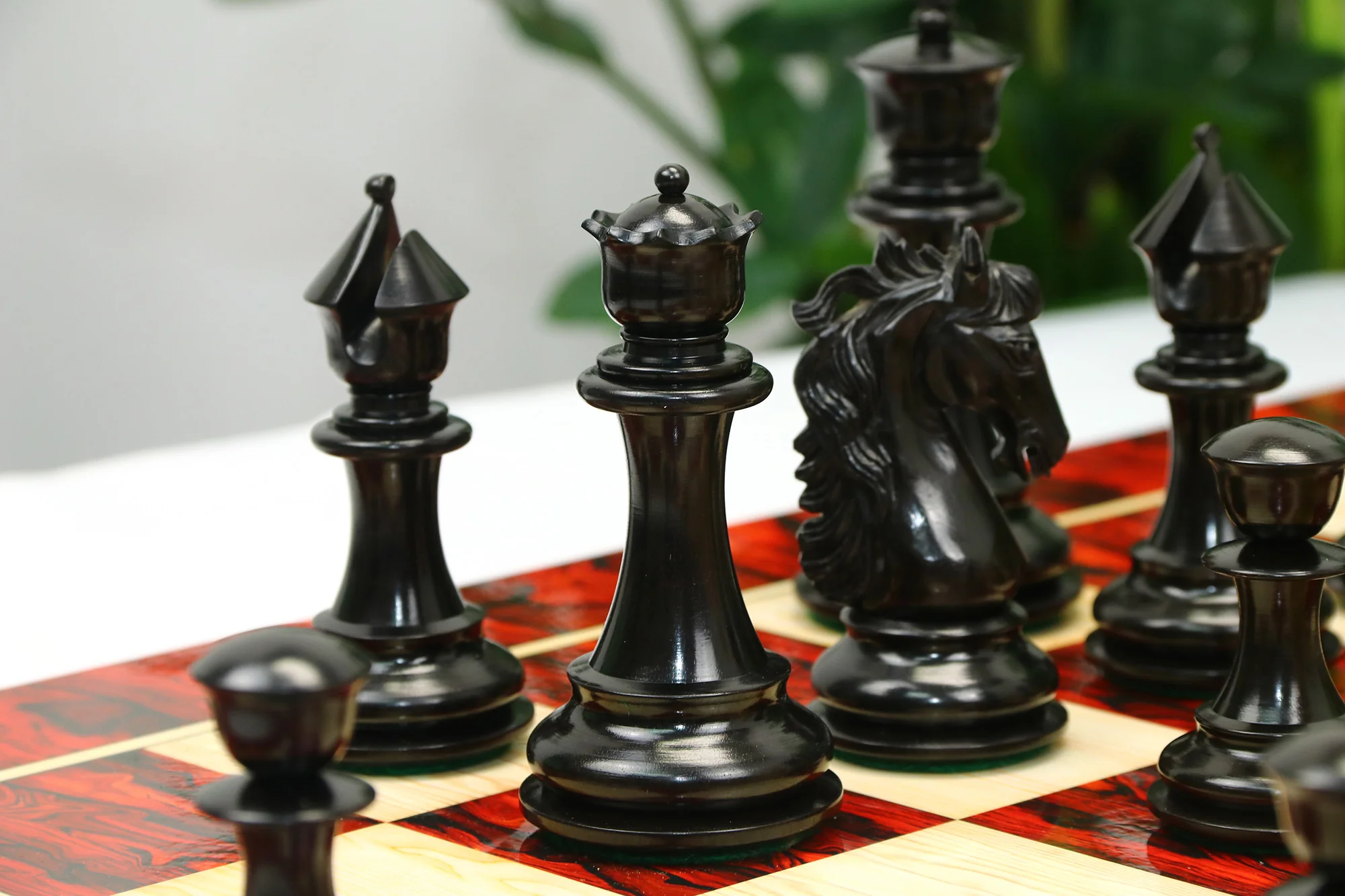 Heritage Series 4.4" Premium Staunton Ebony wood  Chess Set - Image 19