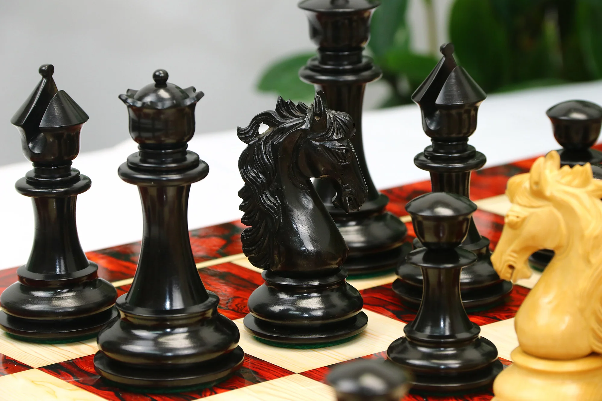 Heritage Series 4.4" Premium Staunton Ebony wood  Chess Set - Image 21