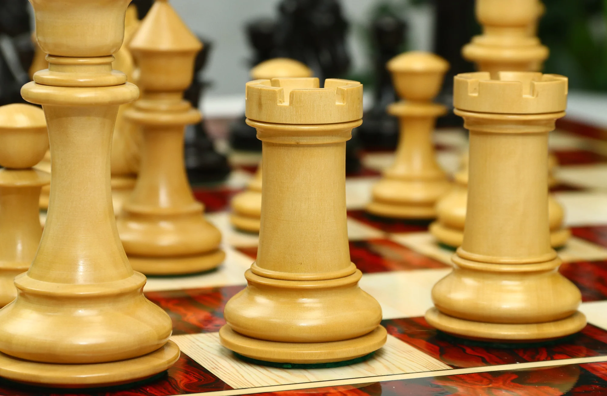 Heritage Series 4.4" Premium Staunton Ebony wood  Chess Set - Image 22