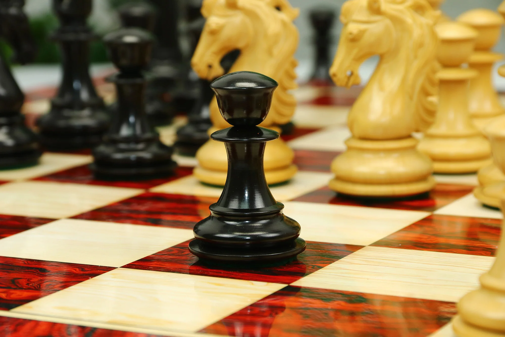 Heritage Series 4.4" Premium Staunton Ebony wood  Chess Set - Image 27
