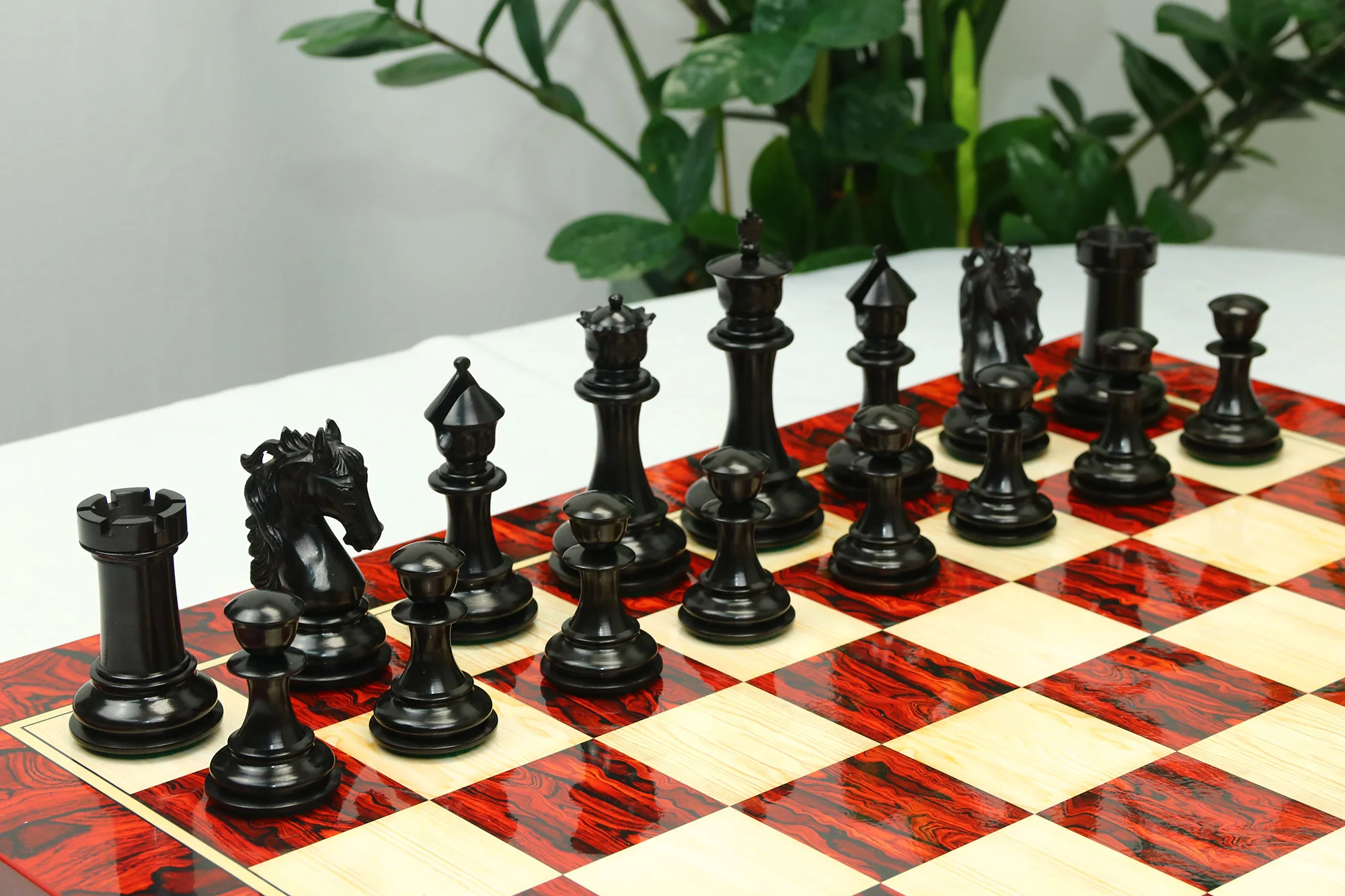 Heritage Series 4.4" Premium Staunton Ebony wood  Chess Set - Image 29