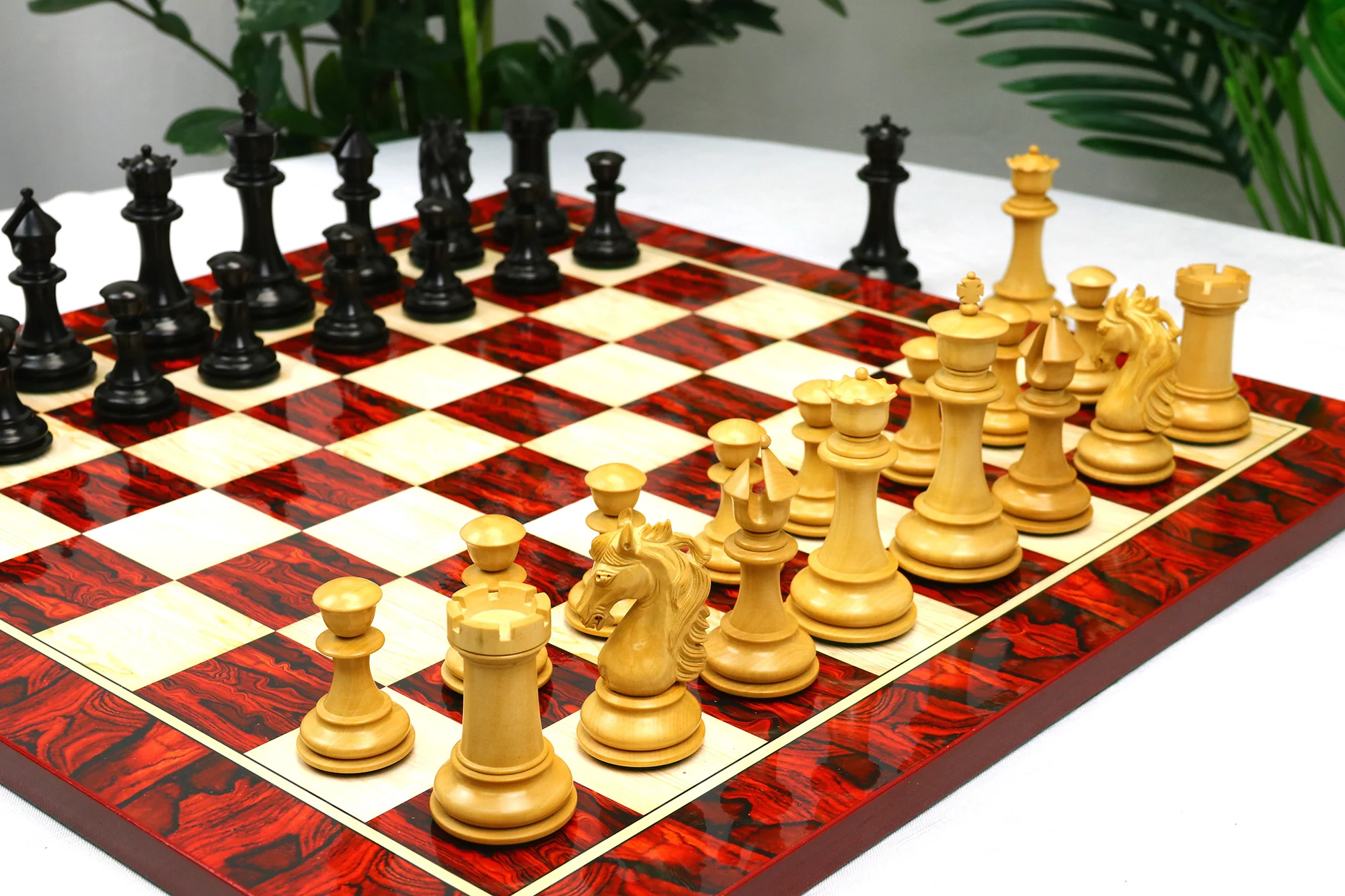 Heritage Series 4.4" Premium Staunton Ebony wood  Chess Set - Image 30