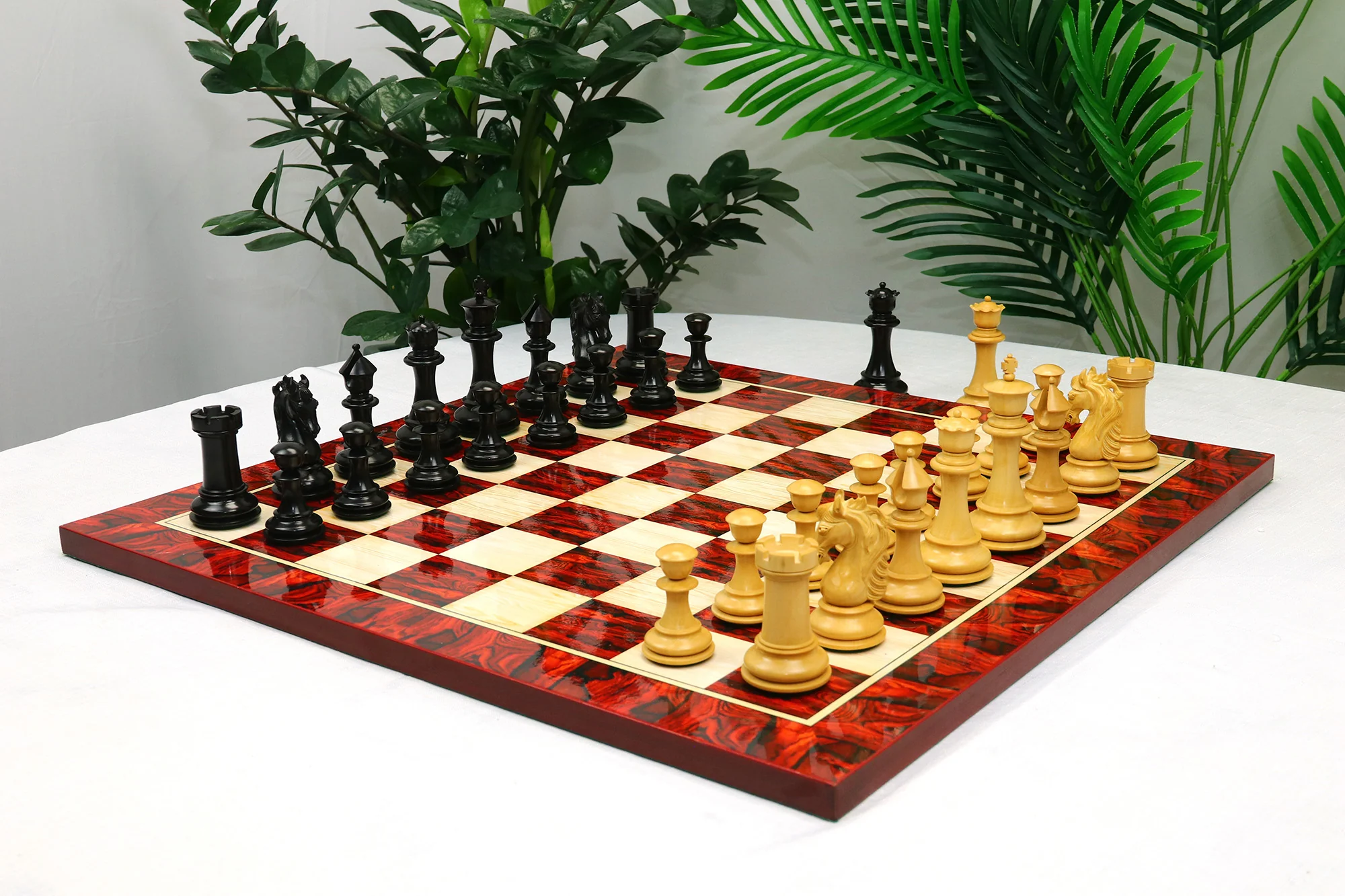 Heritage Series 4.4" Premium Staunton Ebony wood  Chess Set - Image 31