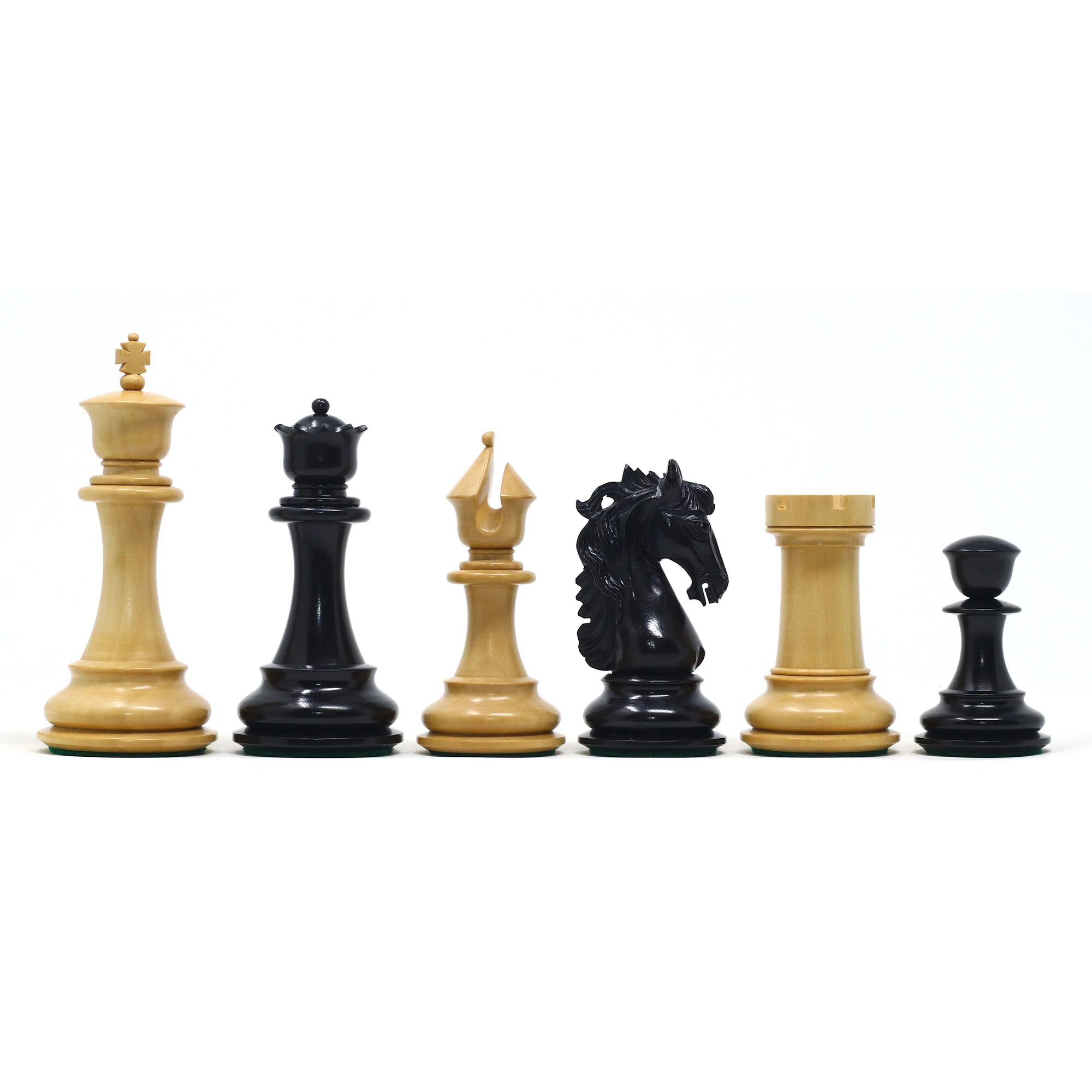 Heritage Series 4.4" Premium Staunton Ebony wood  Chess Set - Image 8