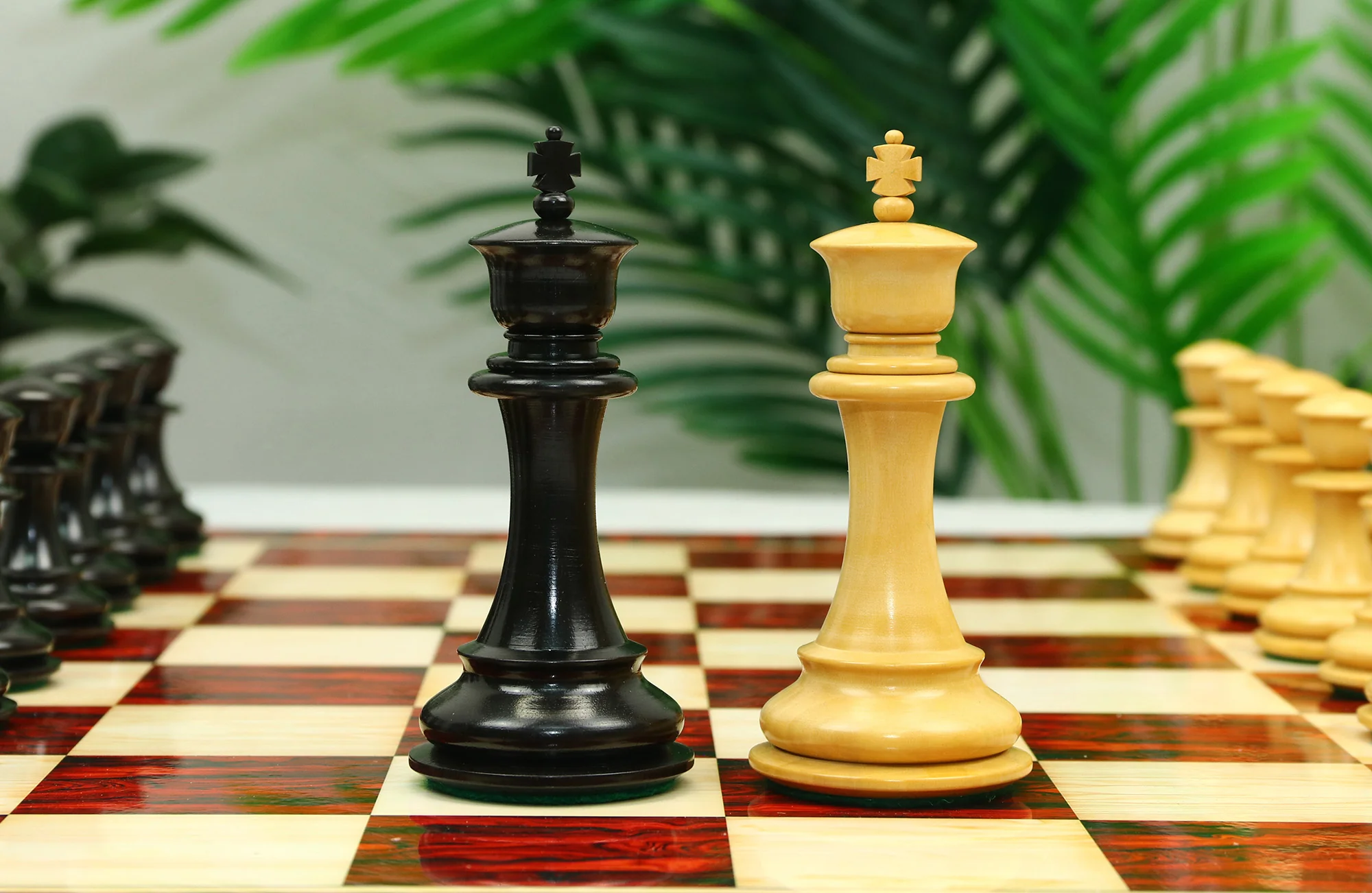 Heritage Series 4.4" Premium Staunton Ebony wood  Chess Set - Image 9