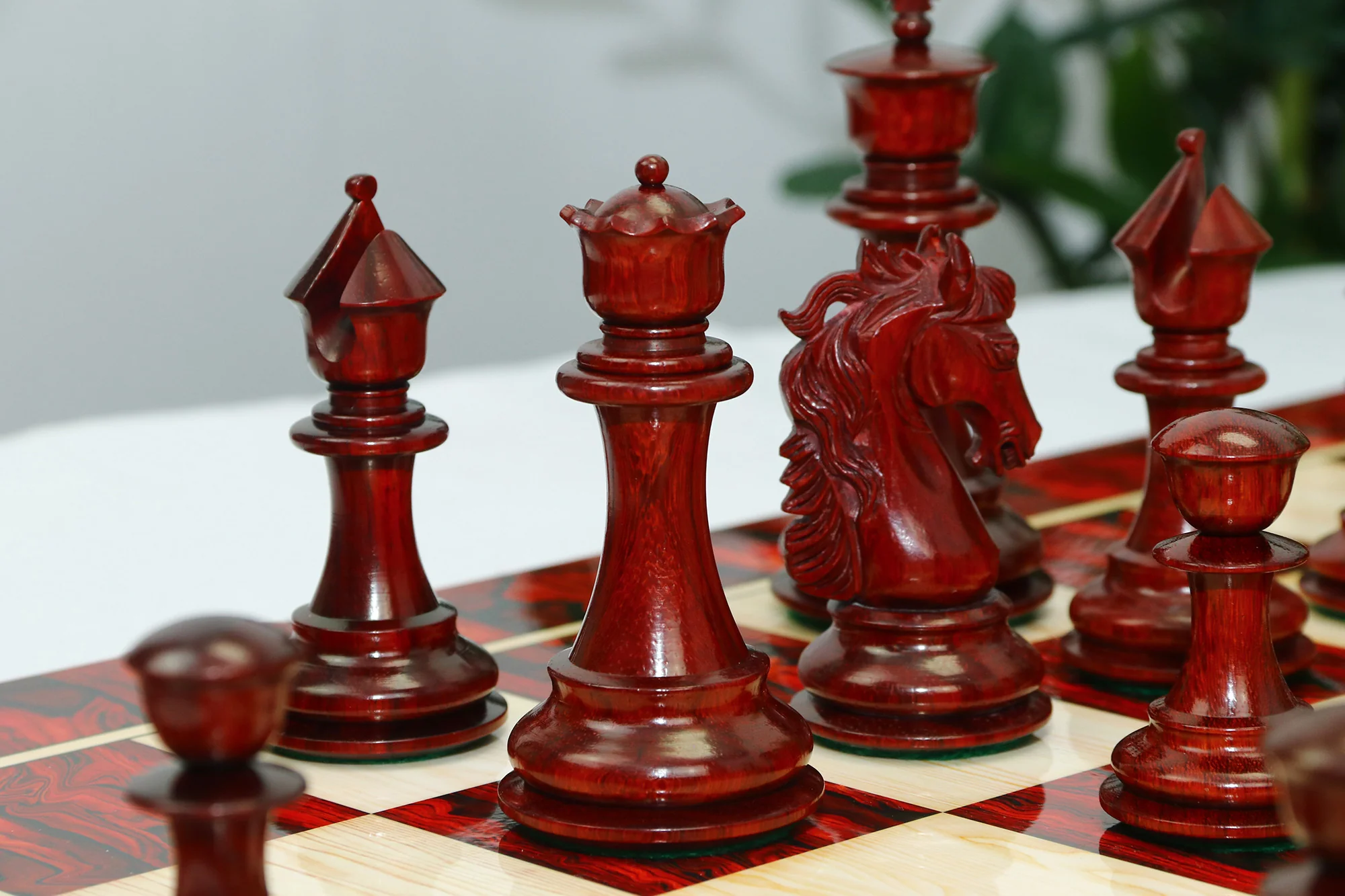 Heritage Series 4.4" Luxury Staunton in African Padouk & Boxwood Wood Chess Set - Image 17
