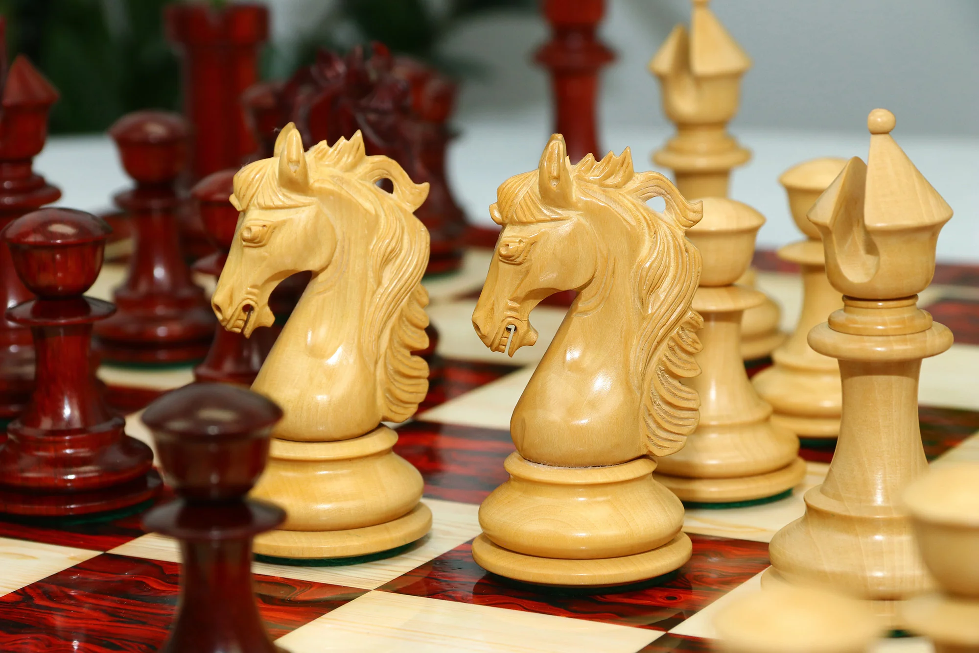 Heritage Series 4.4" Luxury Staunton in African Padouk & Boxwood Wood Chess Set - Image 18