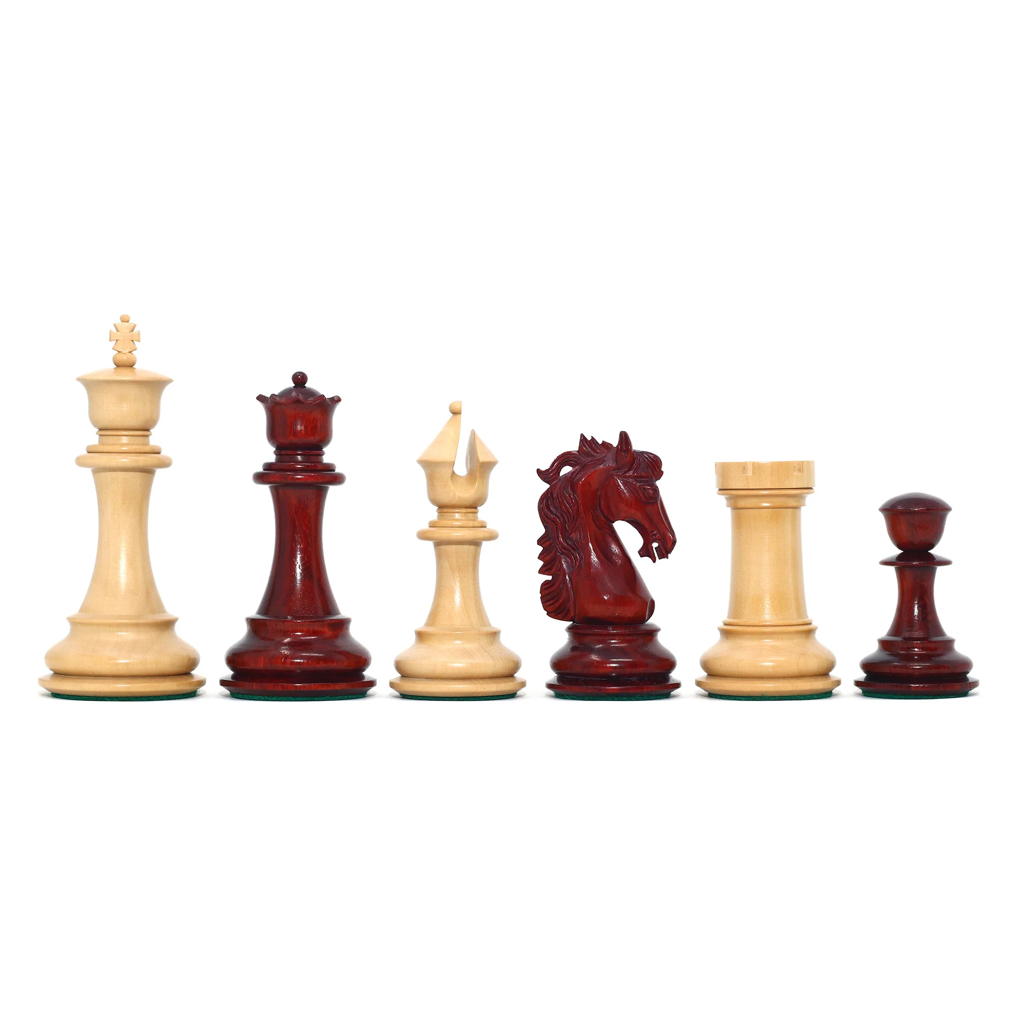 Heritage Series 4.4" Luxury Staunton in African Padouk & Boxwood Wood Chess Set - Image 8