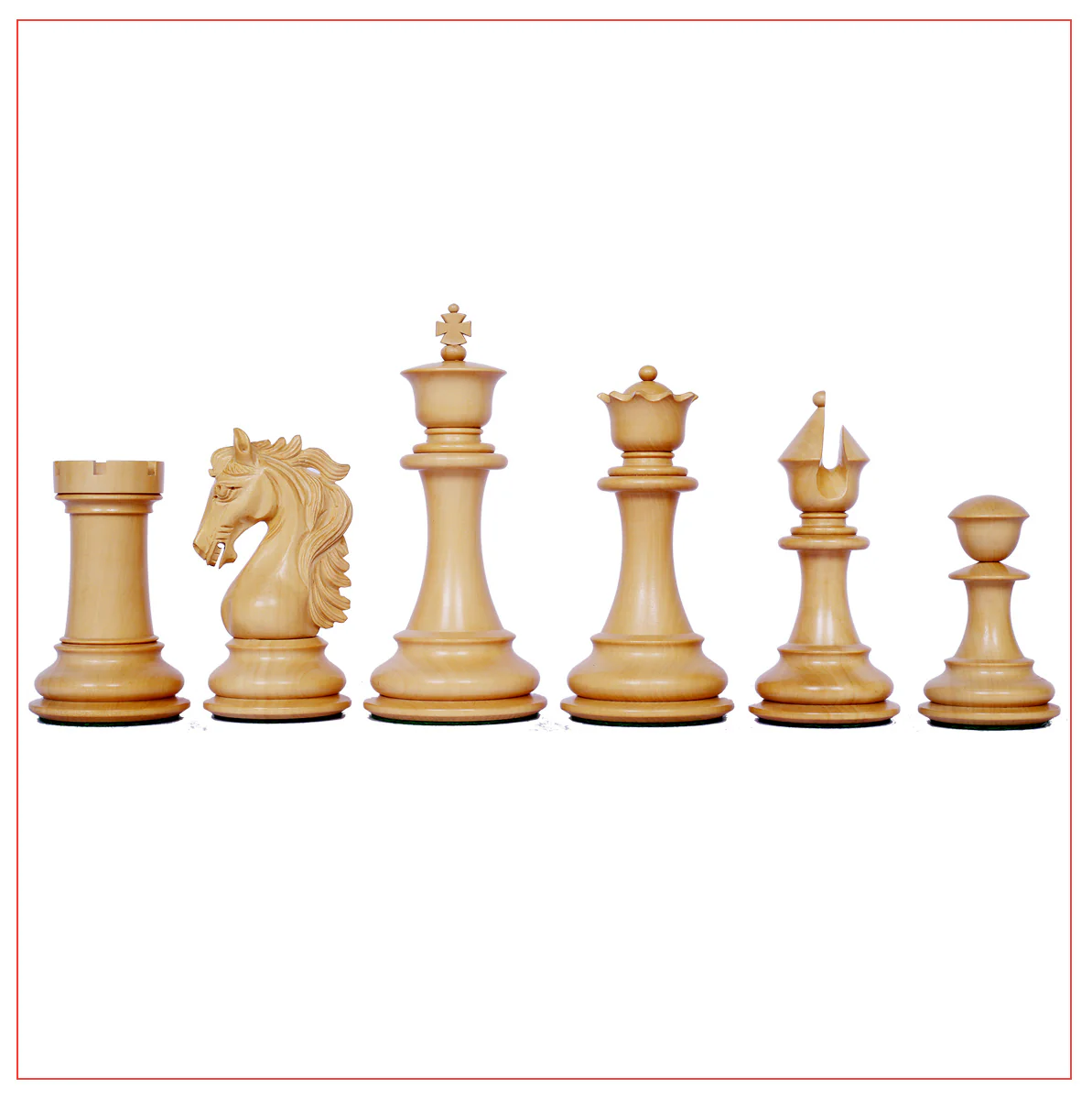 Heritage Series Ebony Staunton 4.4" Chess Set - Image 16