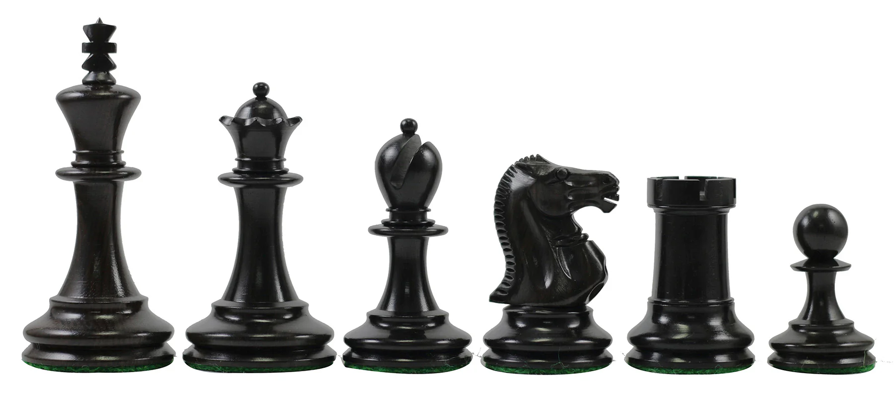 Jaques 1867 Small Club Library 3.275" Ebony wood Chess Set - Image 11