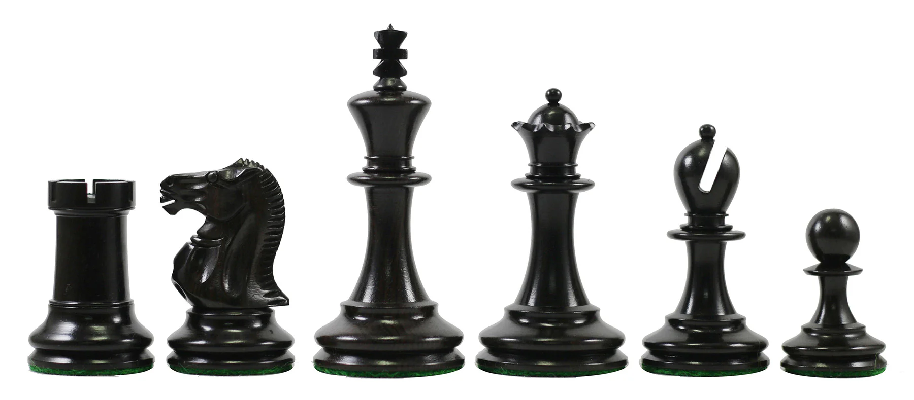Jaques 1867 Small Club Library 3.275" Ebony wood Chess Set - Image 12