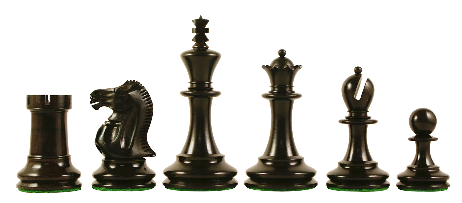Jaques 1867 Small Club Library 3.275" Ebony wood Chess Set - Image 15