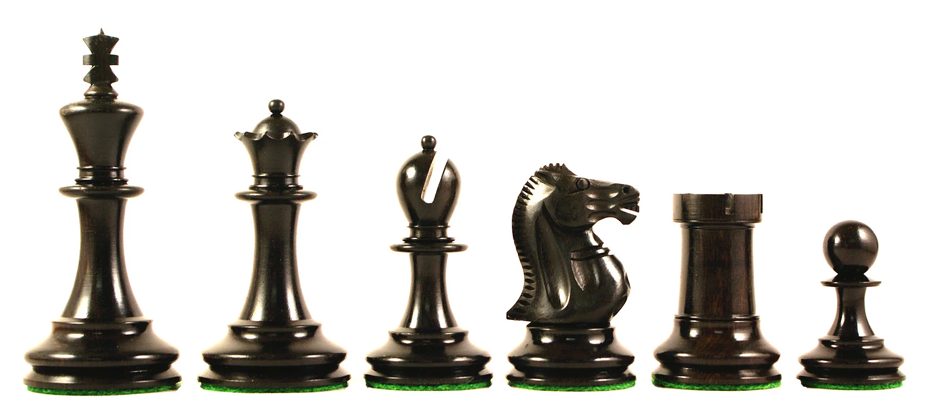 Jaques 1867 Small Club Library 3.275" Ebony wood Chess Set - Image 16