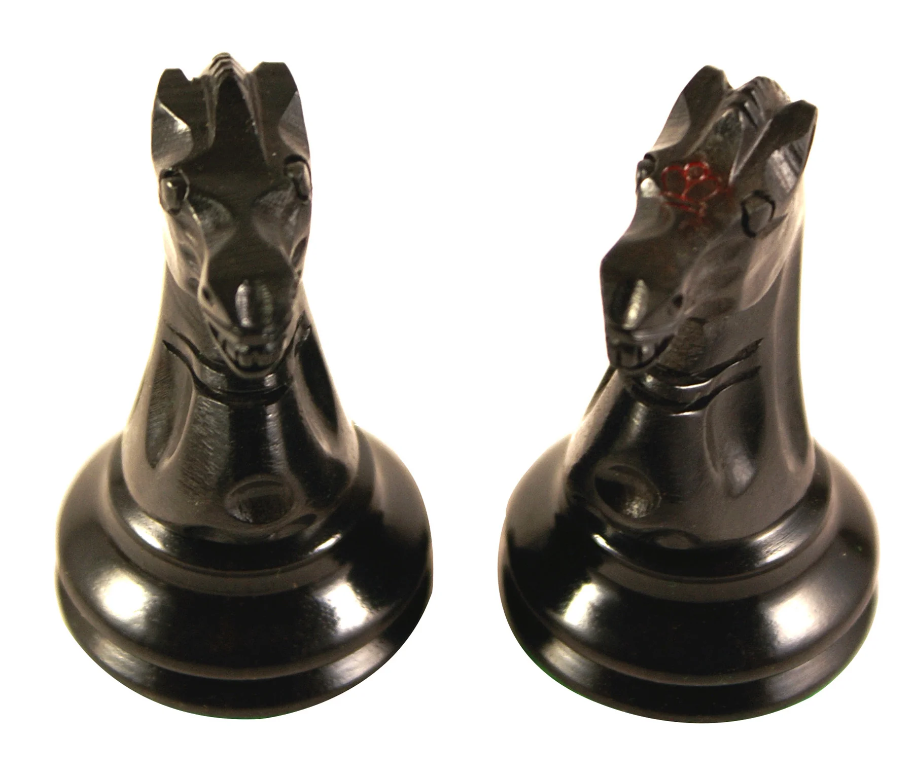 Jaques 1867 Small Club Library 3.275" Ebony wood Chess Set - Image 17