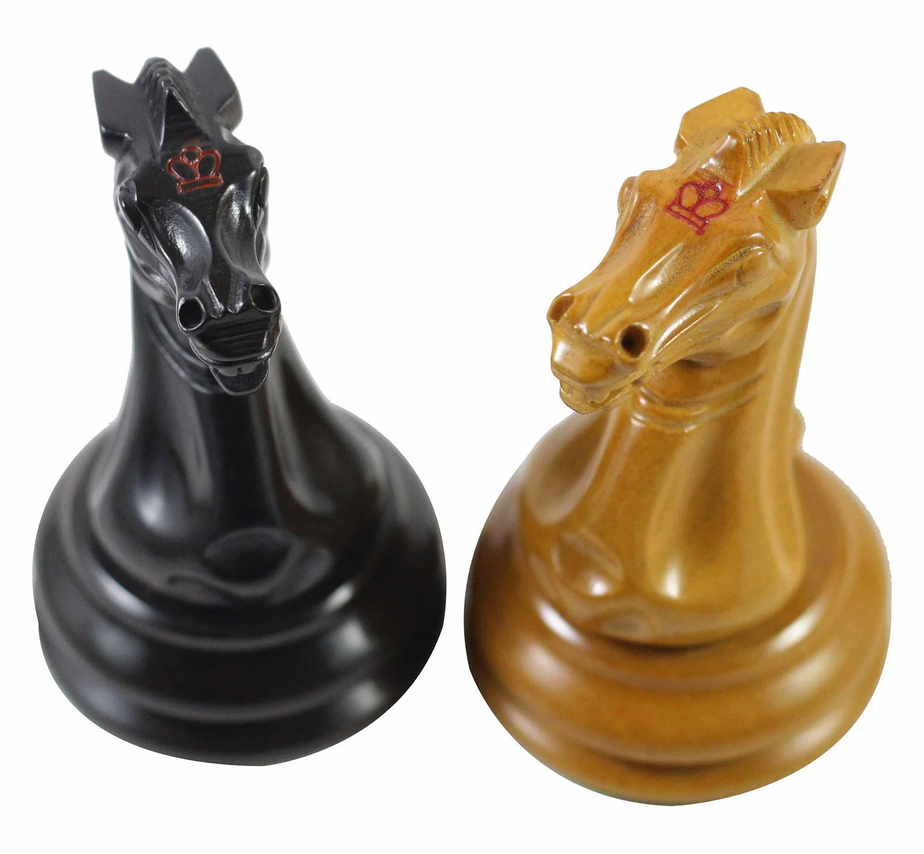 Jaques Reproduction 1850-55 Staunton Antiqued/Ebonised 4.4" Chess Pieces - Image 4