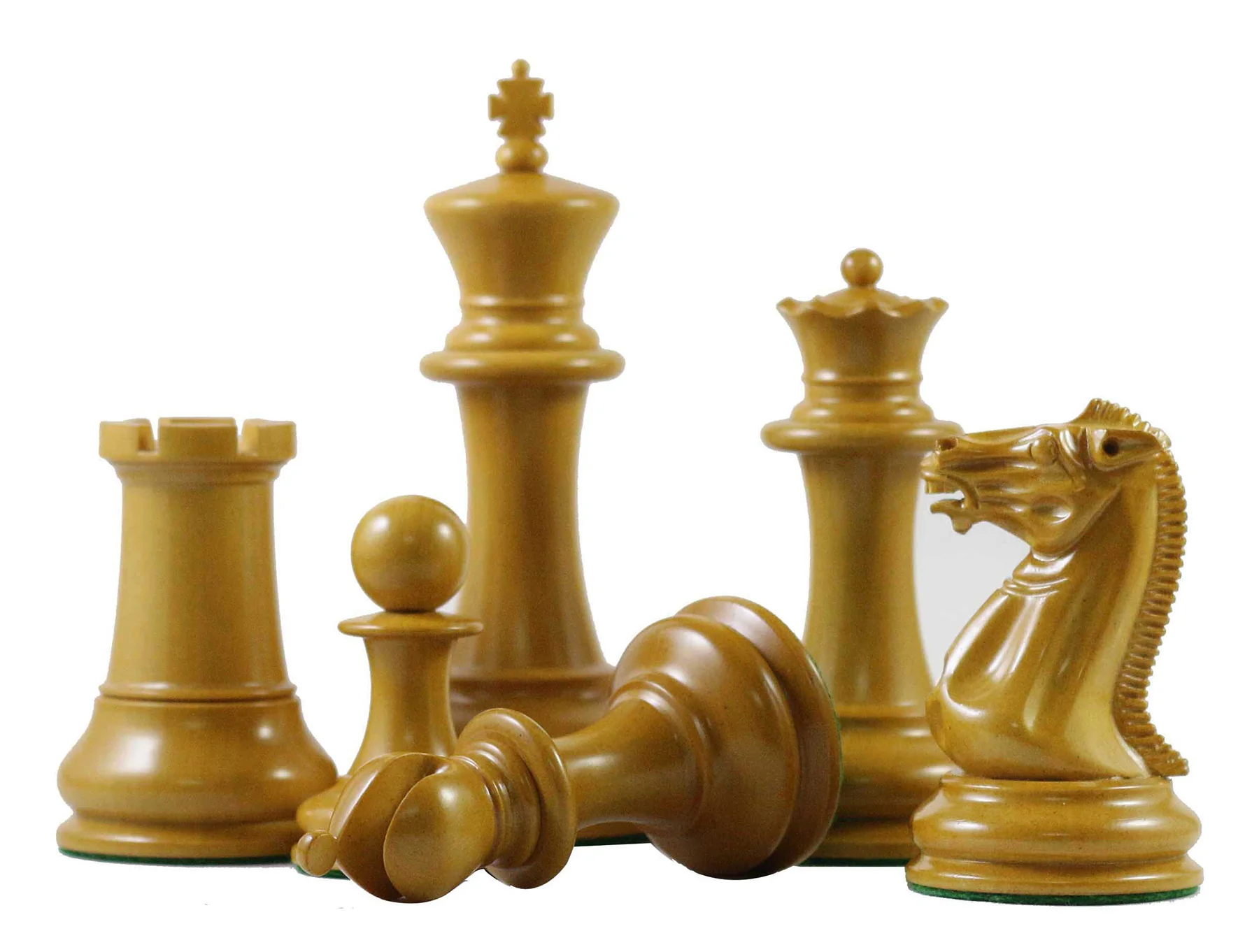 Jaques Reproduction 1850-55 Staunton Antiqued/Ebonised 4.4" Chess Pieces - Image 9