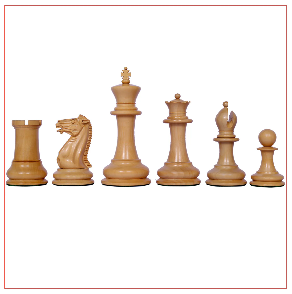 Jaques Reproduction 4.4" Circa 1850-55 Staunton Natural/Ebony Chess Set - Image 12