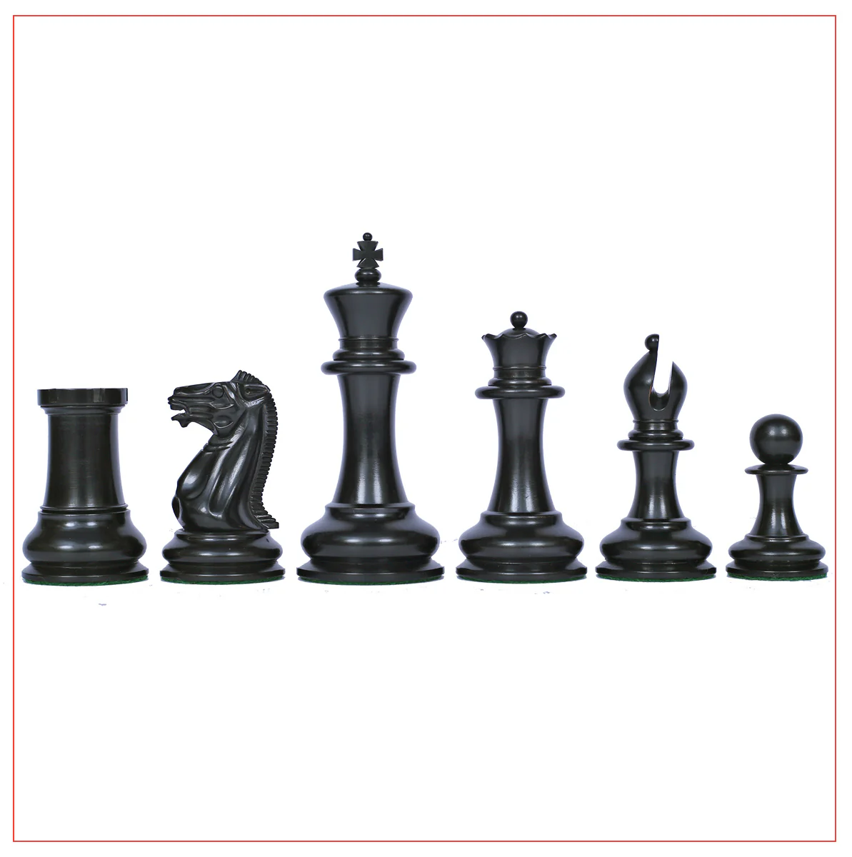 Jaques Reproduction 4.4" Circa 1850-55 Staunton Natural/Ebony Chess Set - Image 7