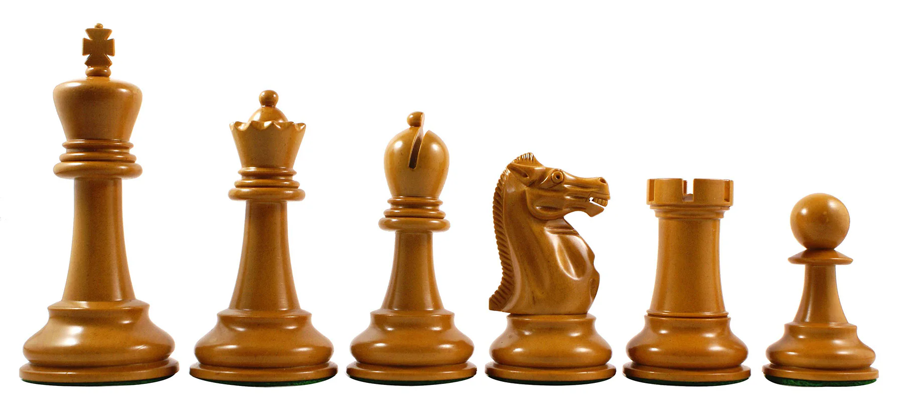 Jaques Reproduction 4" Circa 1900-05 Staunton Chess Set Antiqued/Ebonised Boxwood - Image 4