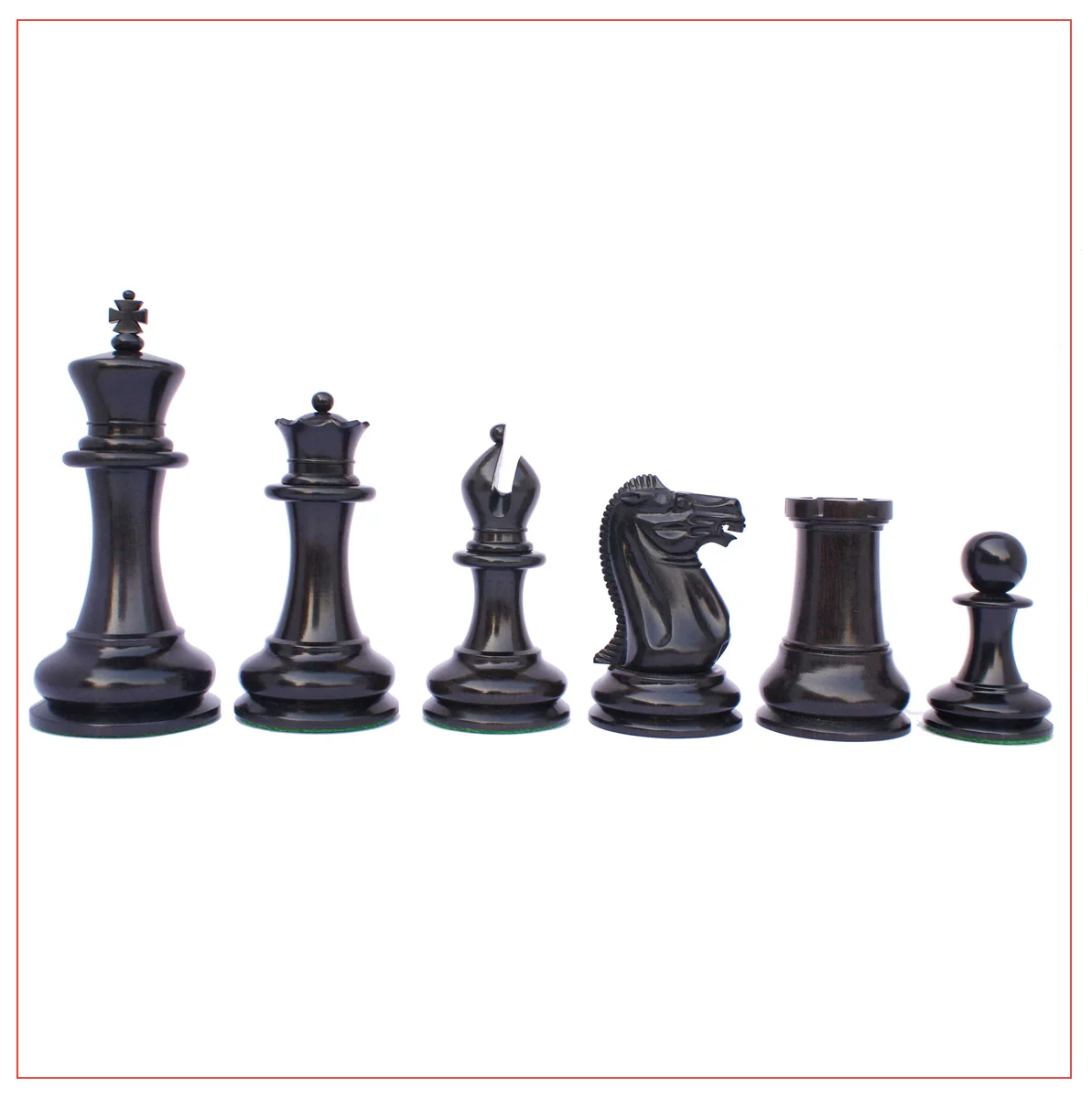 Jaques Reproduction Circa 1870-75 Staunton Chessmen With Presentation Box - Image 4