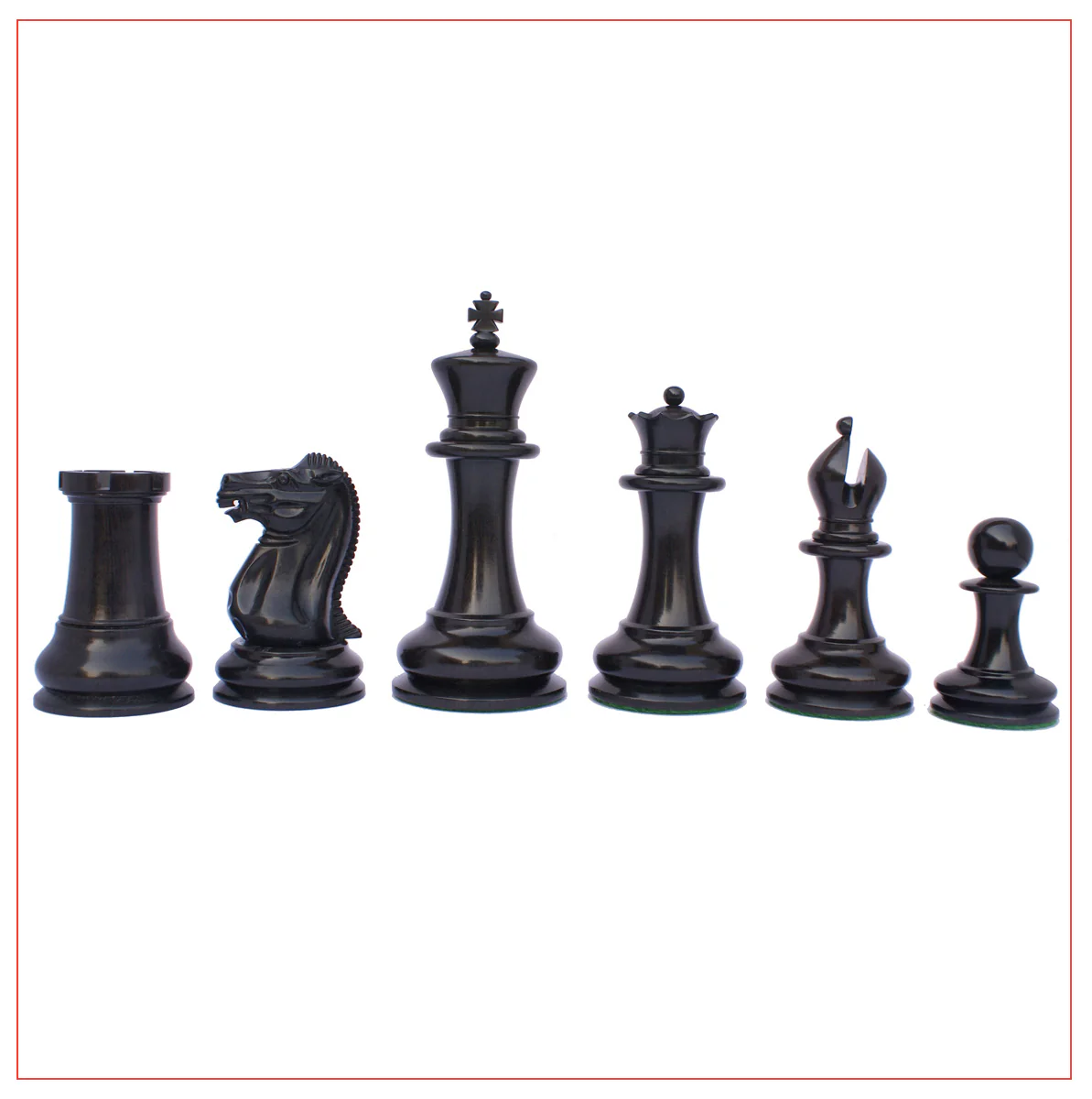 Jaques Reproduction Circa 1870-75 Staunton Chessmen With Presentation Box - Image 7