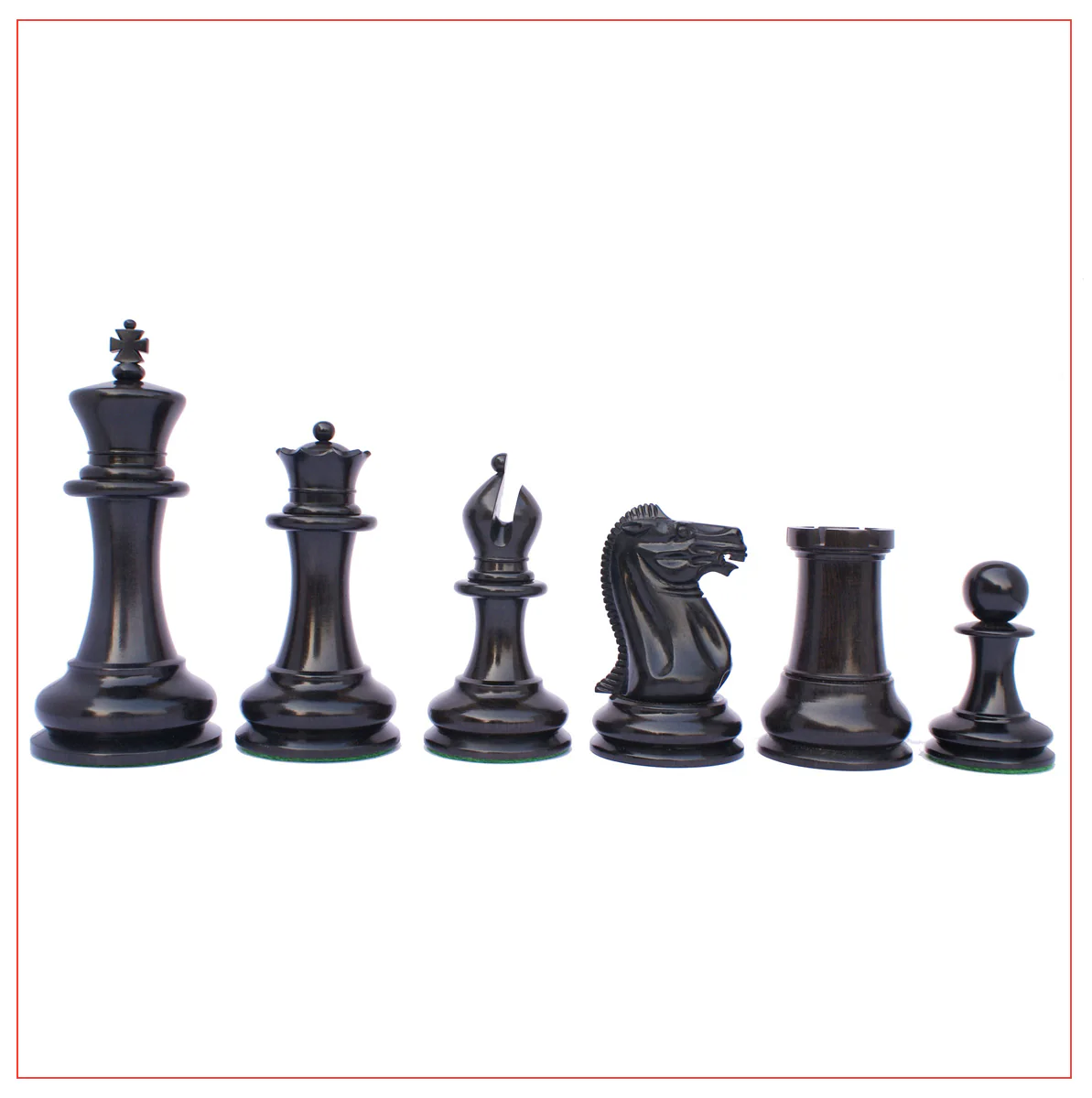 Jaques Reproduction Circa 1870-75 Staunton Chessmen With Presentation Box - Image 8