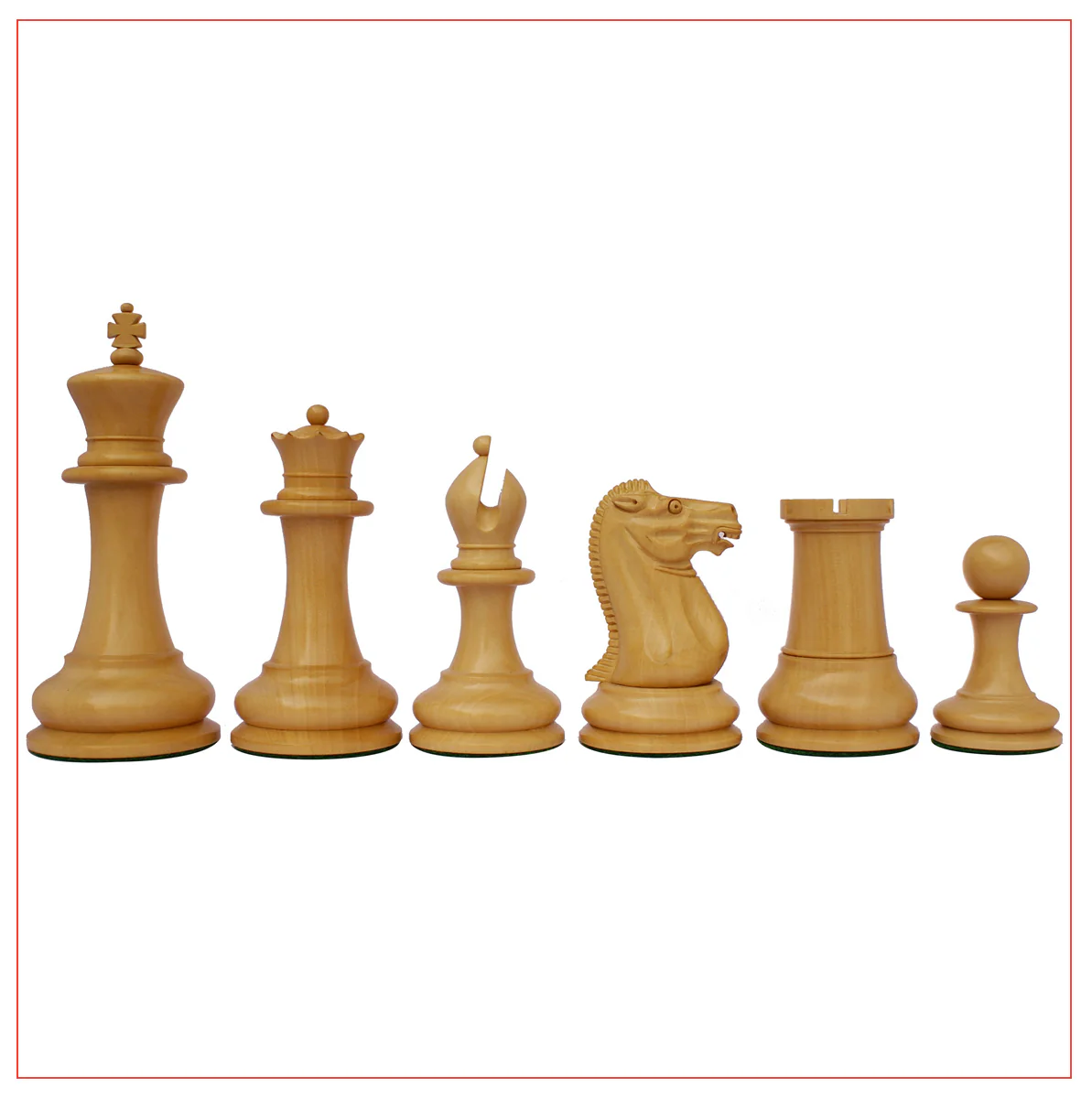 Jaques Reproduction Circa 1870-75 Staunton Chessmen With Presentation Box - Image 9