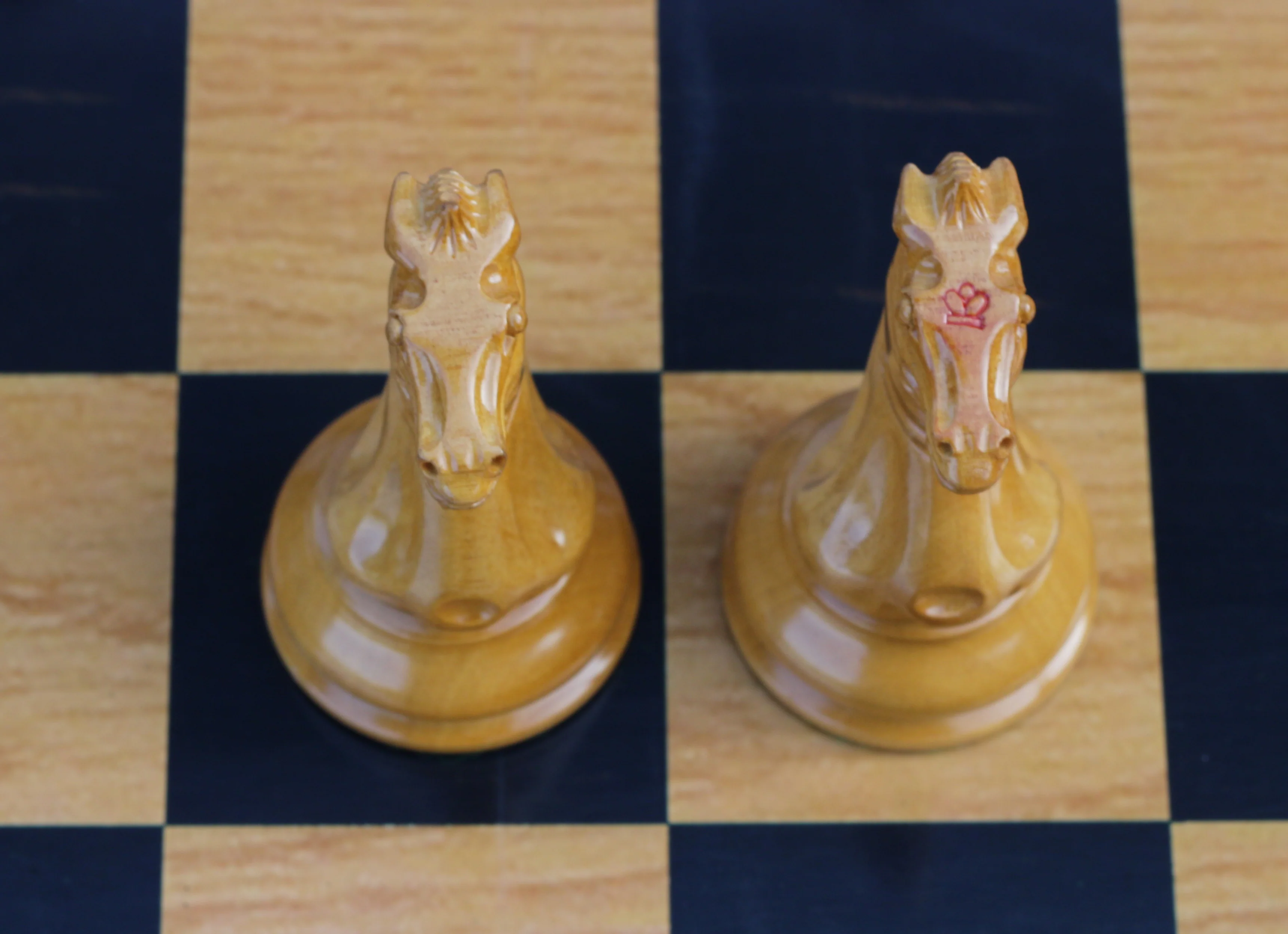 Morphy Cooke 1849-50 Vintage Reproduction 4.4" Antiqued Look Chess Set - Image 16