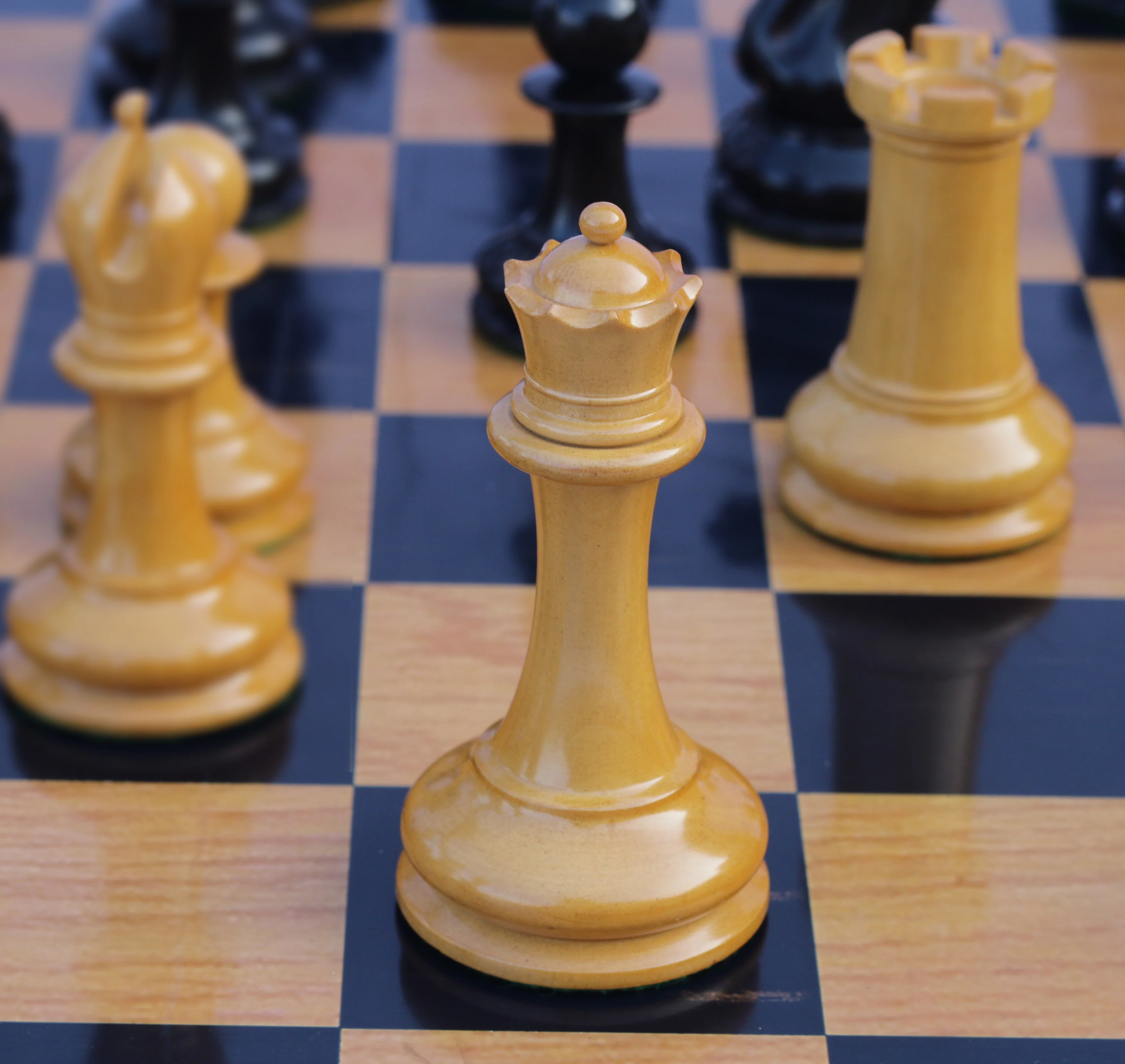 Morphy Cooke 1849-50 Vintage Reproduction 4.4" Antiqued Look Chess Set - Image 24