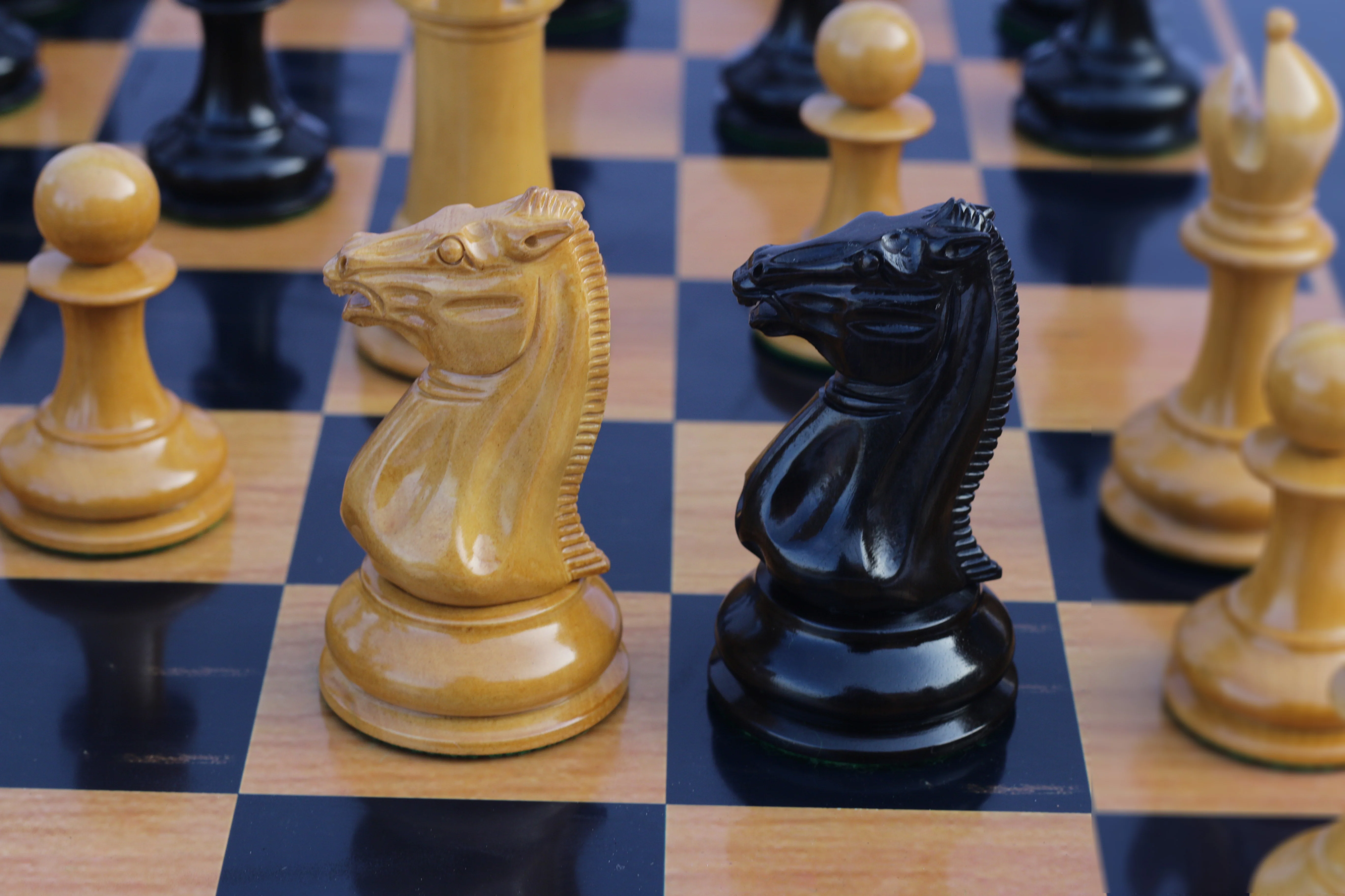 Morphy Cooke 1849-50 Vintage Reproduction 4.4" Antiqued Look Chess Set - Image 26