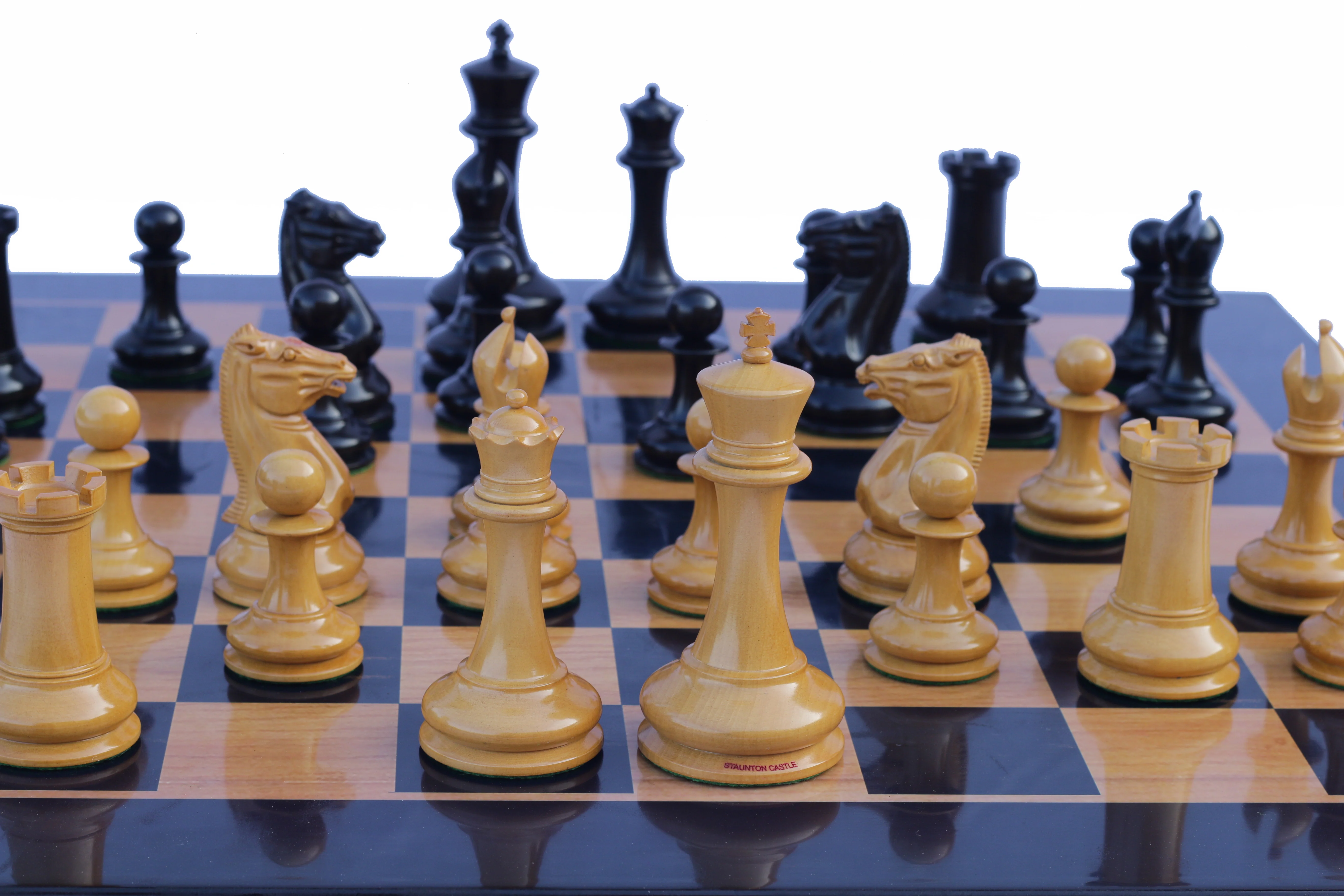 Morphy Cooke 1849-50 Vintage Reproduction 4.4" Antiqued Look Chess Set - Image 37