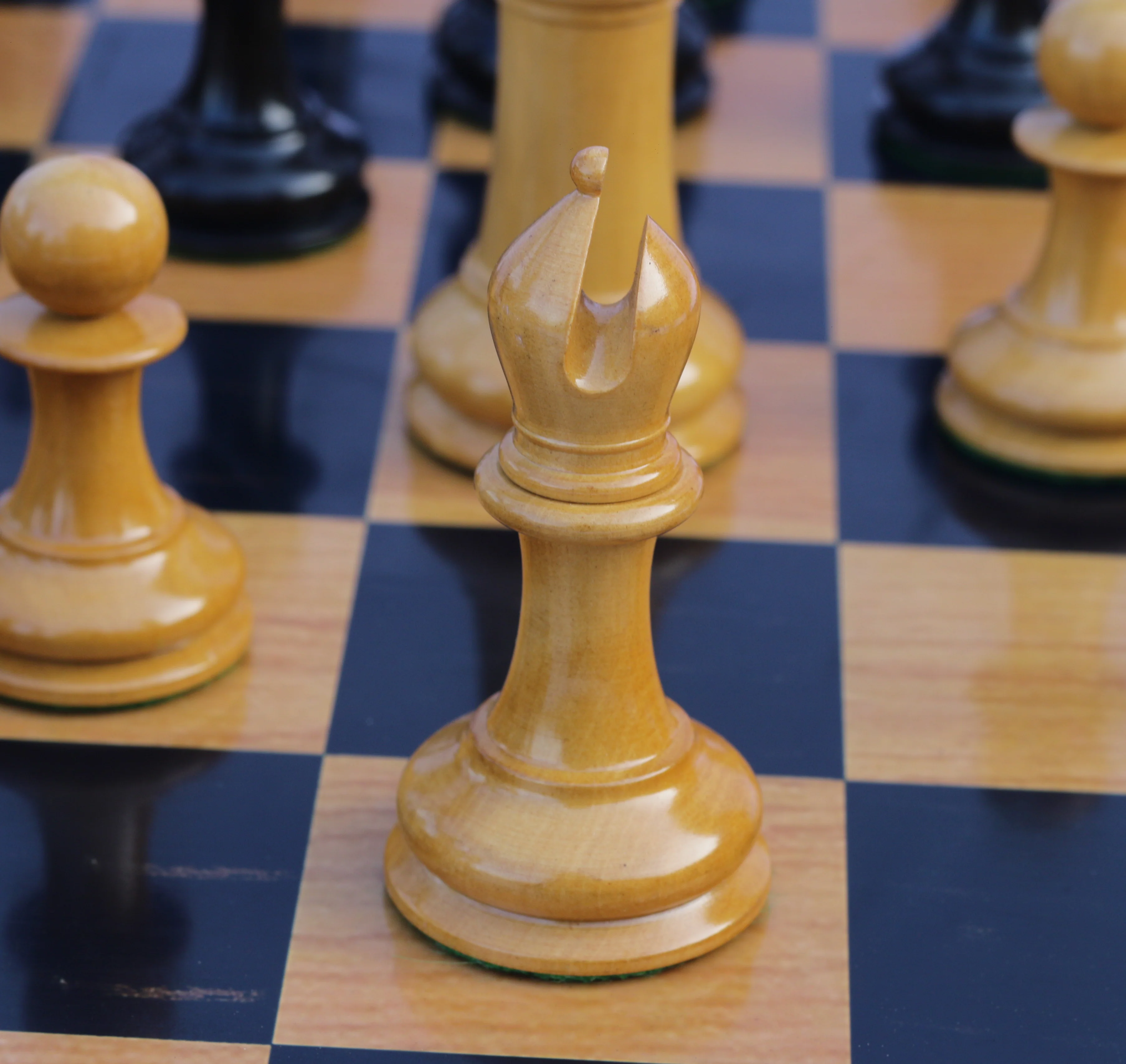 Morphy Cooke 1849-50 Vintage Reproduction 4.4" Antiqued Look Chess Set - Image 42