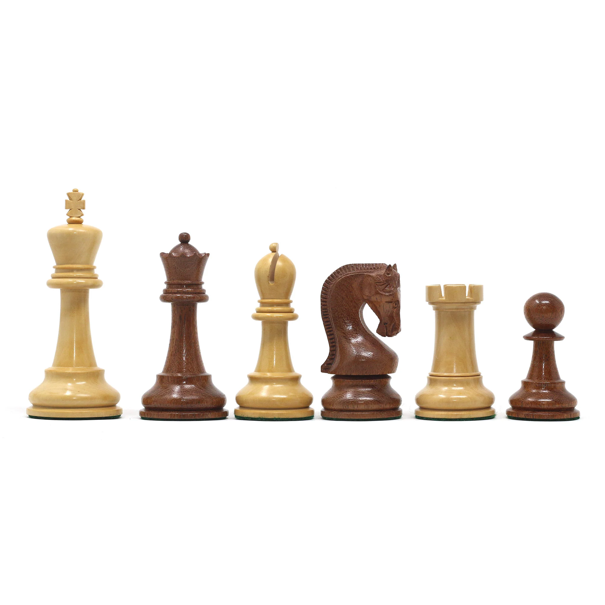 Leningrad Series 4"  Staunton Chess set in Golden Rosewood & Boxwood - Image 5