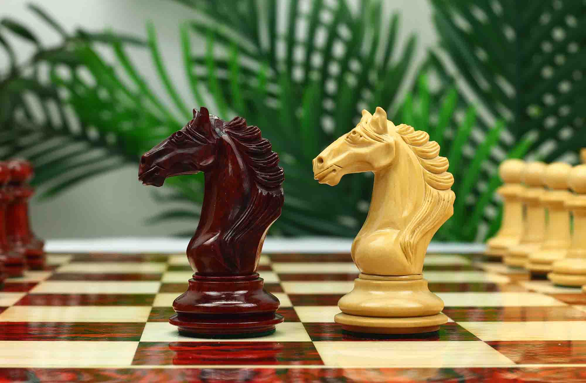Macedon Series Luxury Staunton 4.4" Boxwood and Bud Rosewood wood Chess set - Image 29