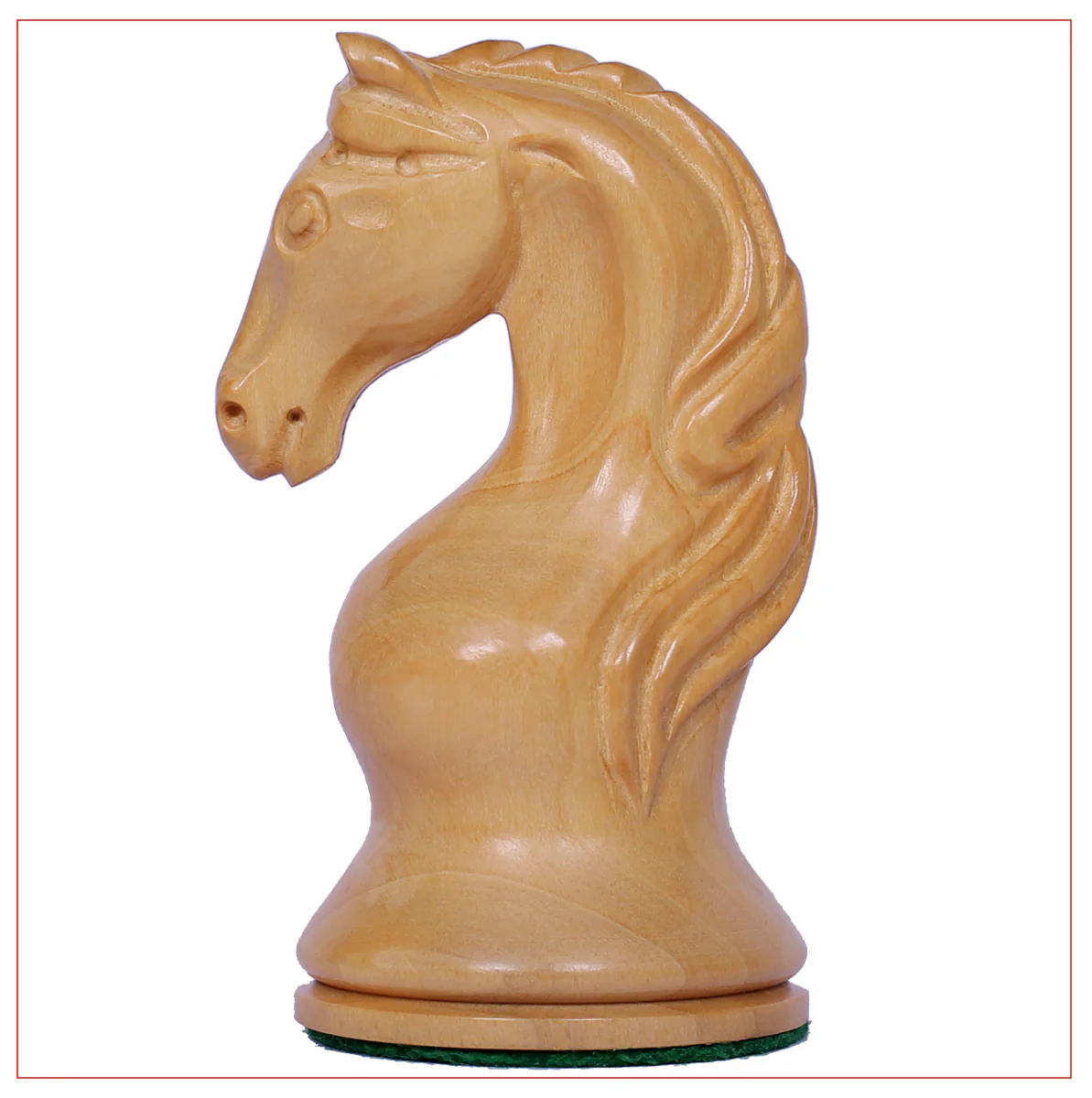Piatigorsky 1865 Reproduction Staunton 4.5" Chess Pieces Mahogany Gilded/Natural Boxwood - Image 4