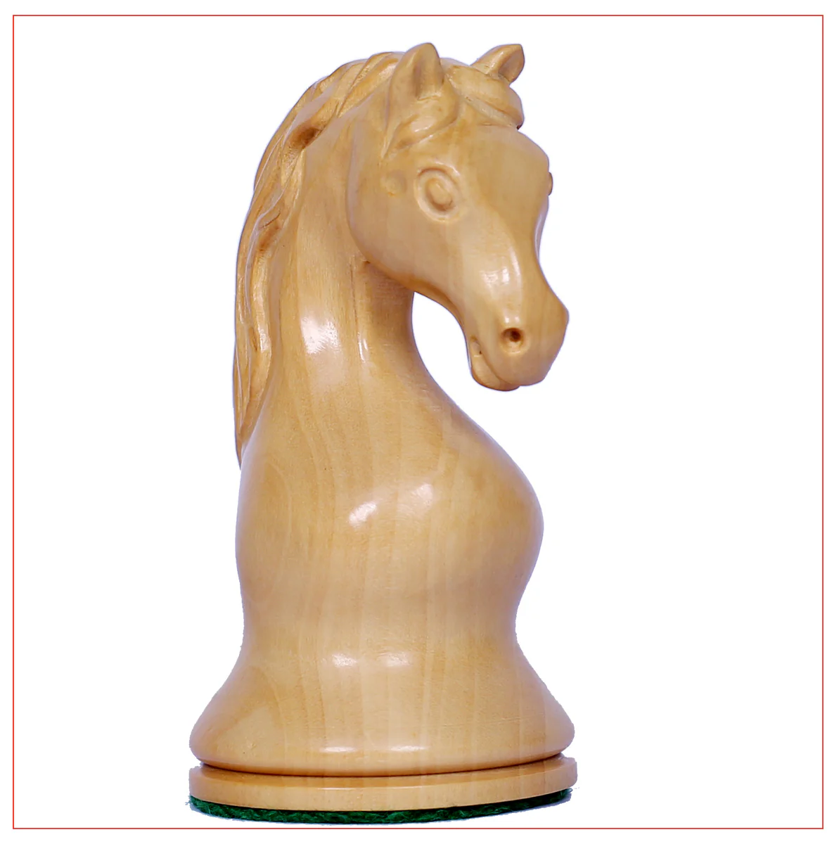 Piatigorsky 1865 Reproduction Staunton 4.5" Chess Pieces Mahogany Gilded/Natural Boxwood - Image 5