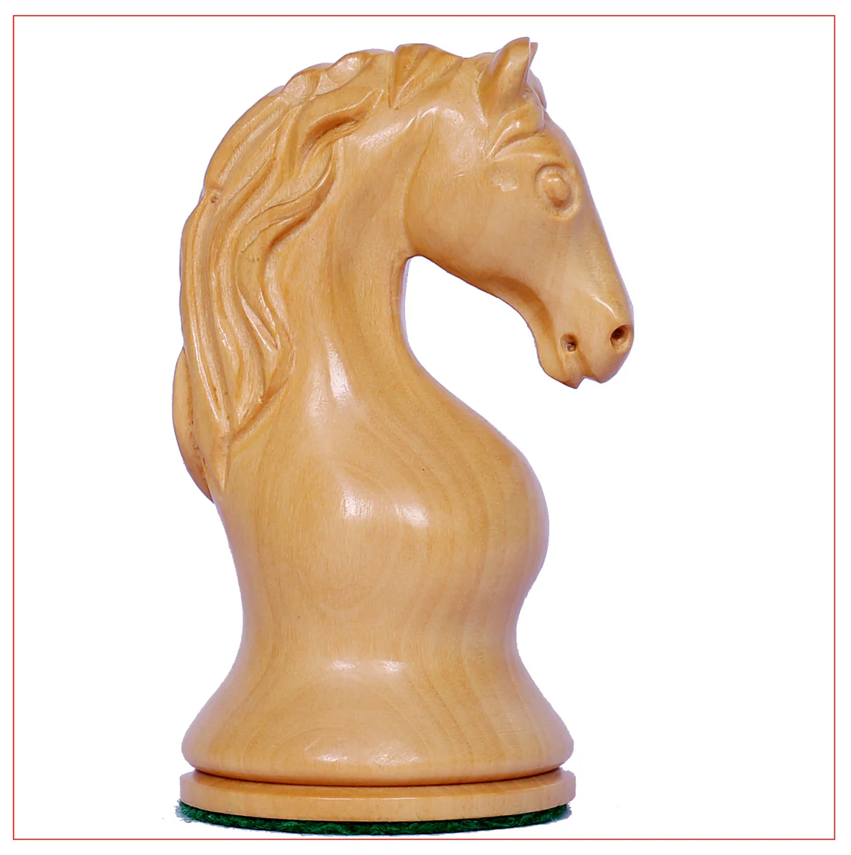 Piatigorsky 1865 Reproduction Staunton 4.5" Chess Pieces Mahogany Gilded/Natural Boxwood - Image 6