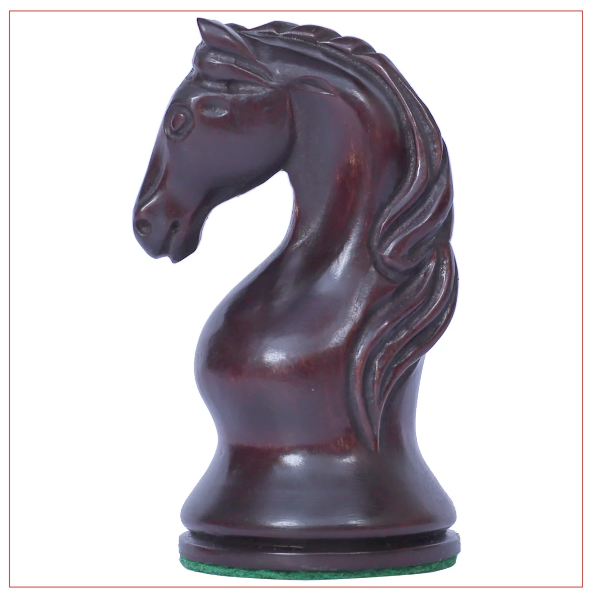 Piatigorsky 1865 Reproduction Staunton 4.5" Chess Pieces Mahogany Gilded/Natural Boxwood - Image 9