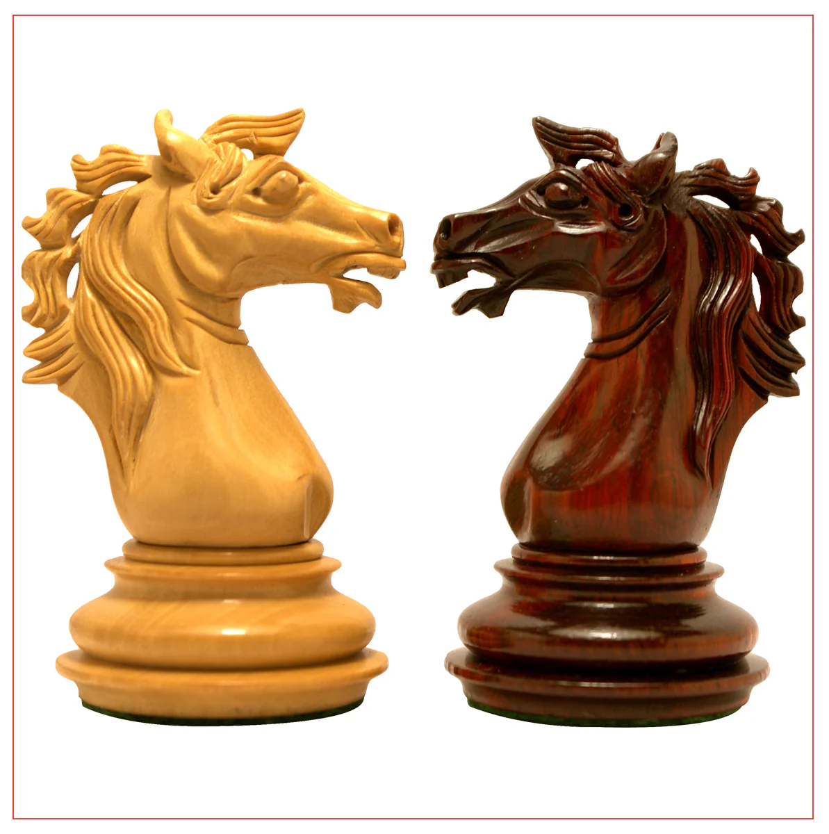 Regal Series 4" Padouk Wood Chess Pieces - Image 9