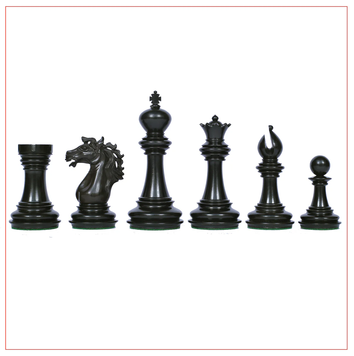 Regal Series Luxury Staunton 4" Chess Set in Ebony wood - Image 8