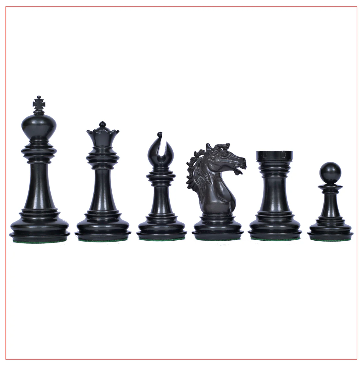 Regal Series Luxury Staunton 4" Chess Set in Ebony wood - Image 9