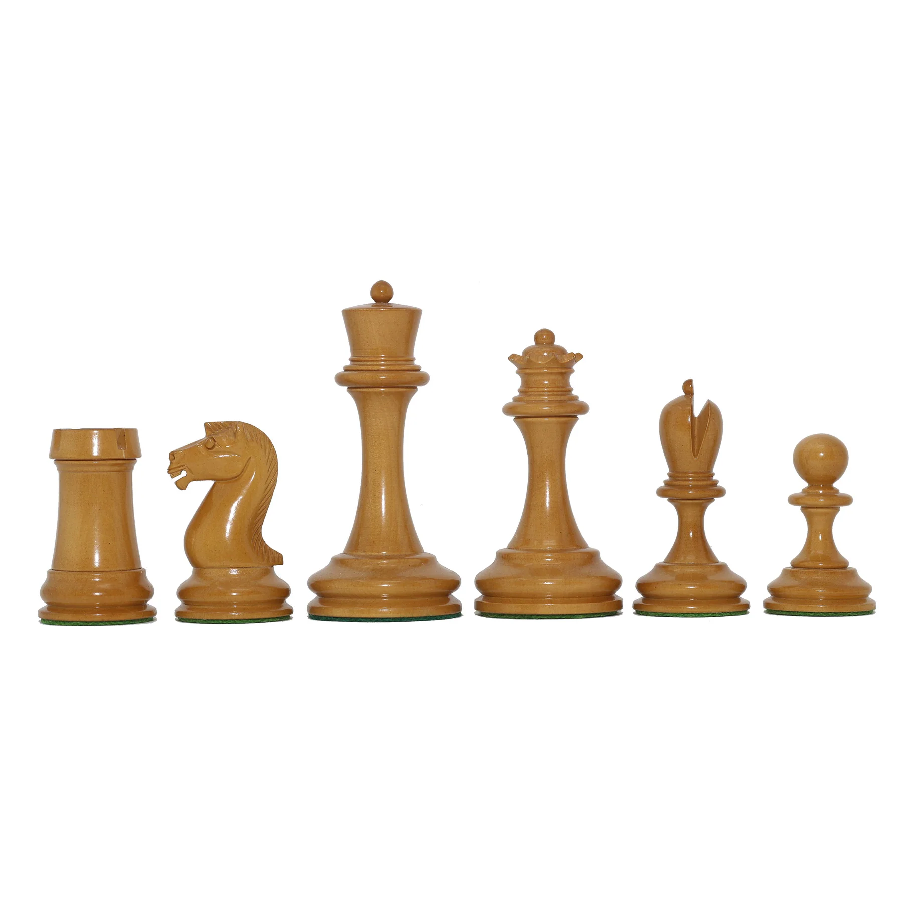 Reproduction Vintage B & Co 1860s Antique Chess Set in Ebony / Antiqued Box wood - 4" King - Image 10