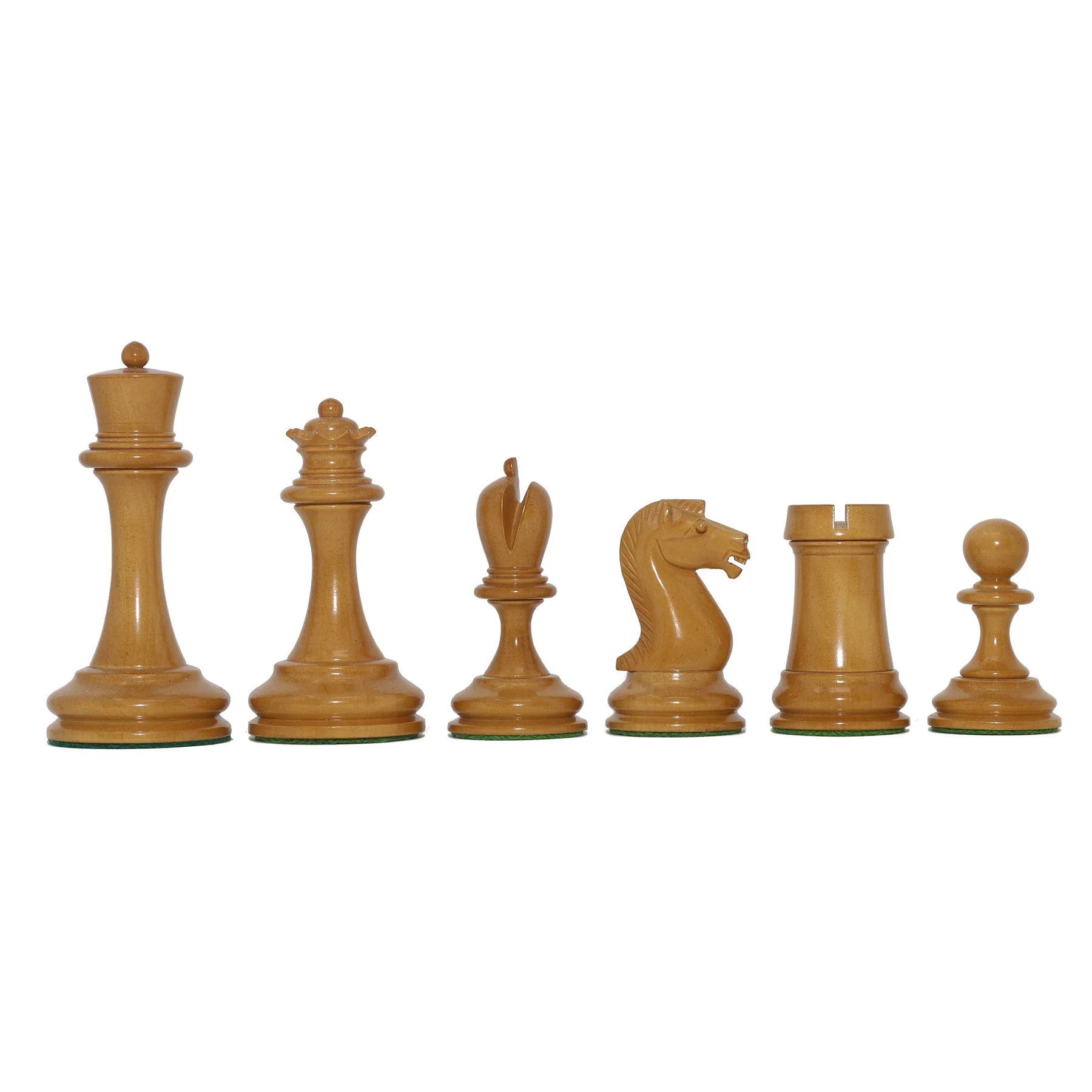 Reproduction Vintage B & Co 1860s Antique Chess Set in Ebony / Antiqued Box wood - 4" King - Image 9