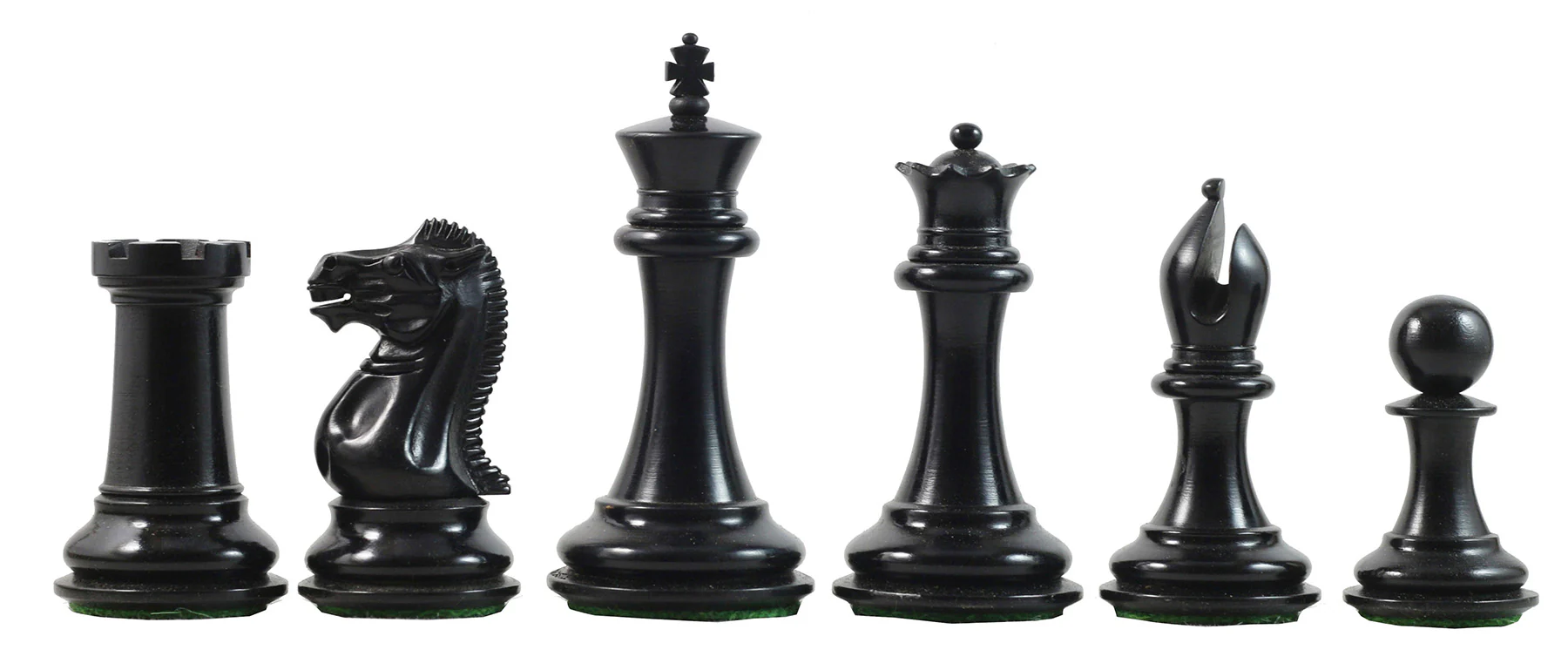Small Club Collector Series 3" Luxury Staunton Ebony Wood Chess Set - Image 5
