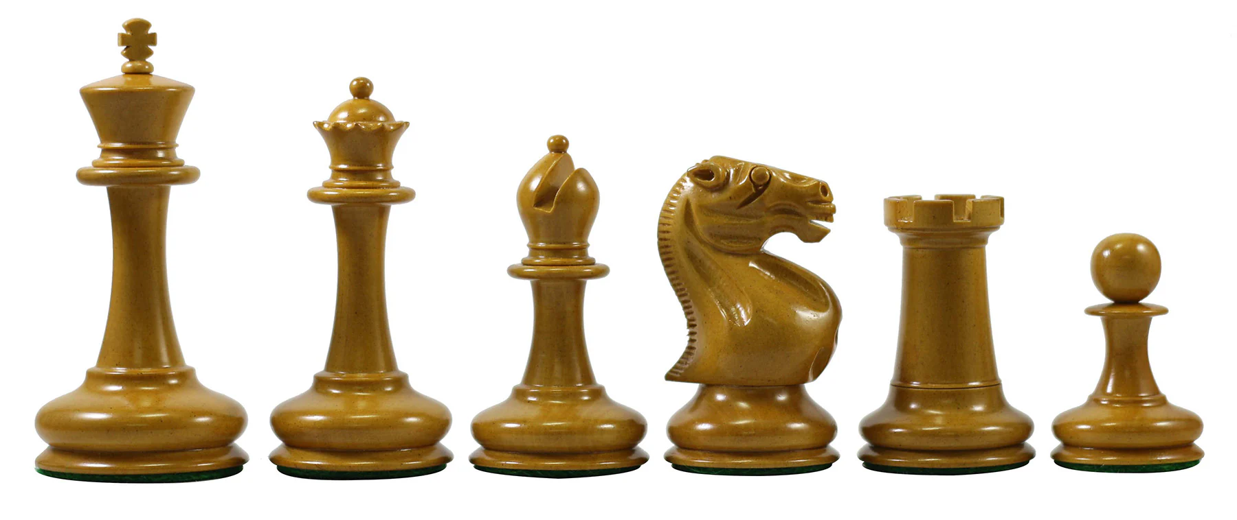 Stroud Club Vintage 1878 Reproduction 3.25" Ebony Wood Chess Set - Image 3