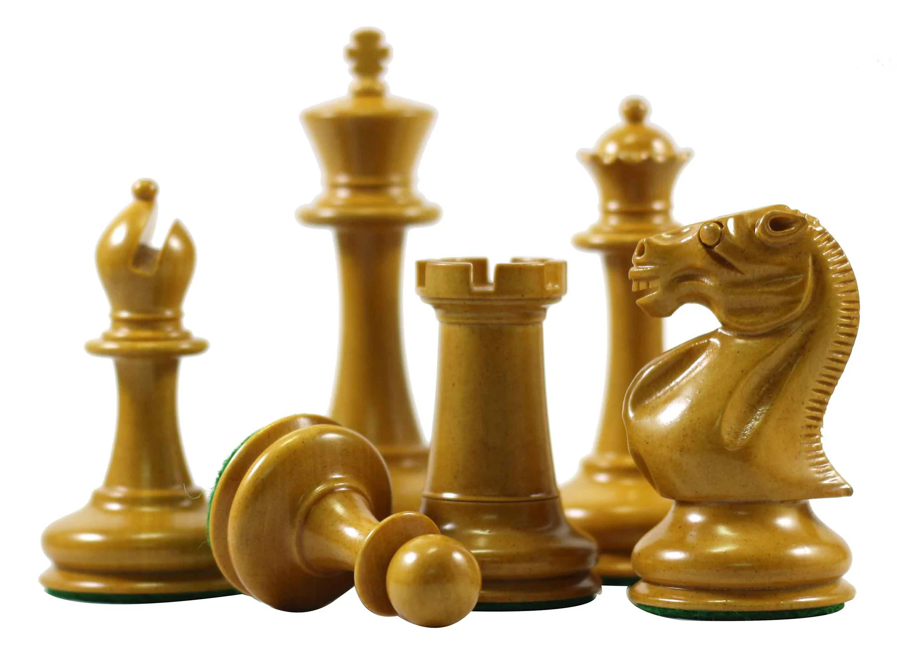 Stroud Club Vintage 1878 Reproduction 3.25" Ebony Wood Chess Set - Image 9