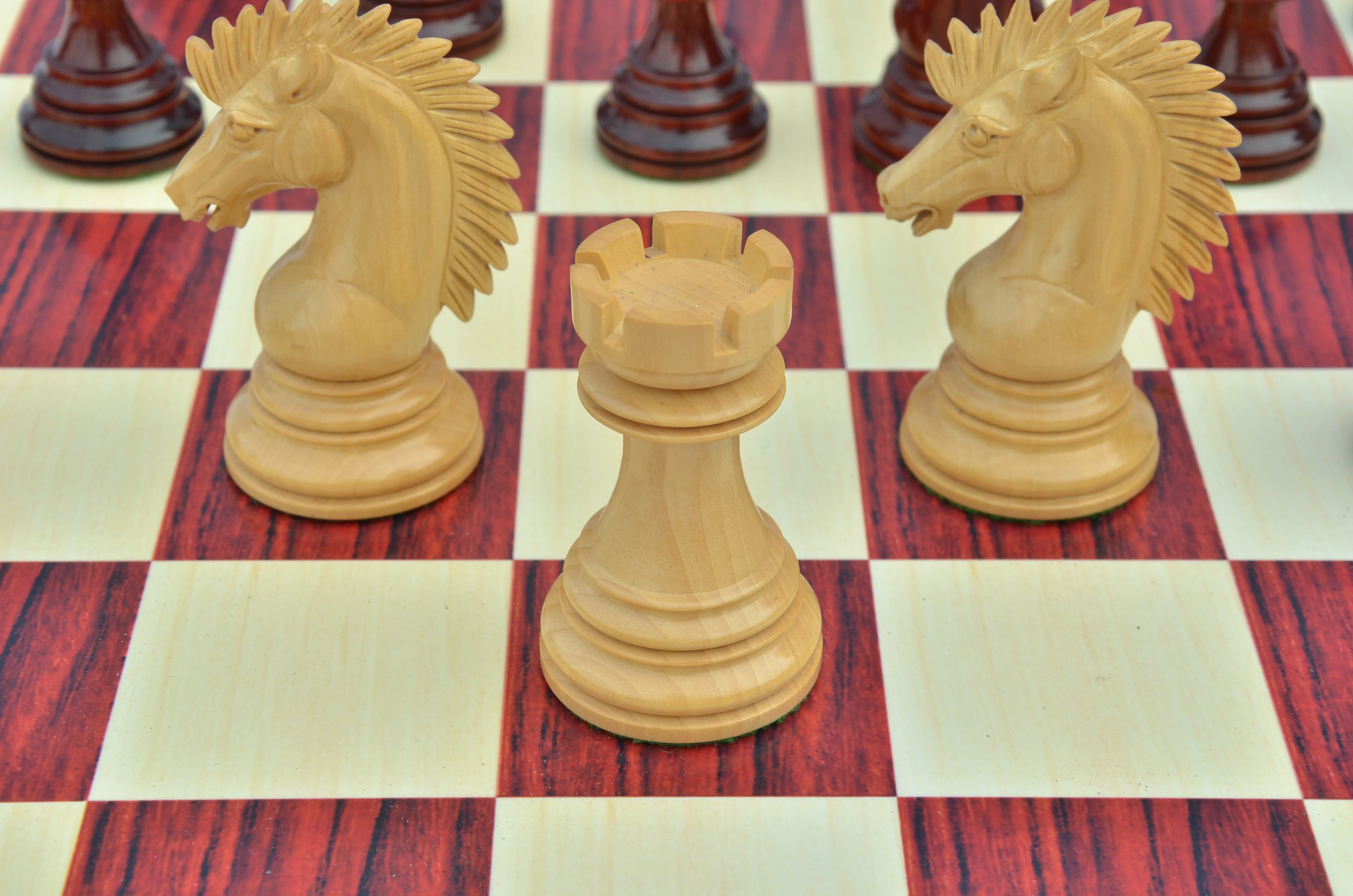 Thebes Series Luxury Staunton 4.4" Chess Set in Padouk wood - Image 11
