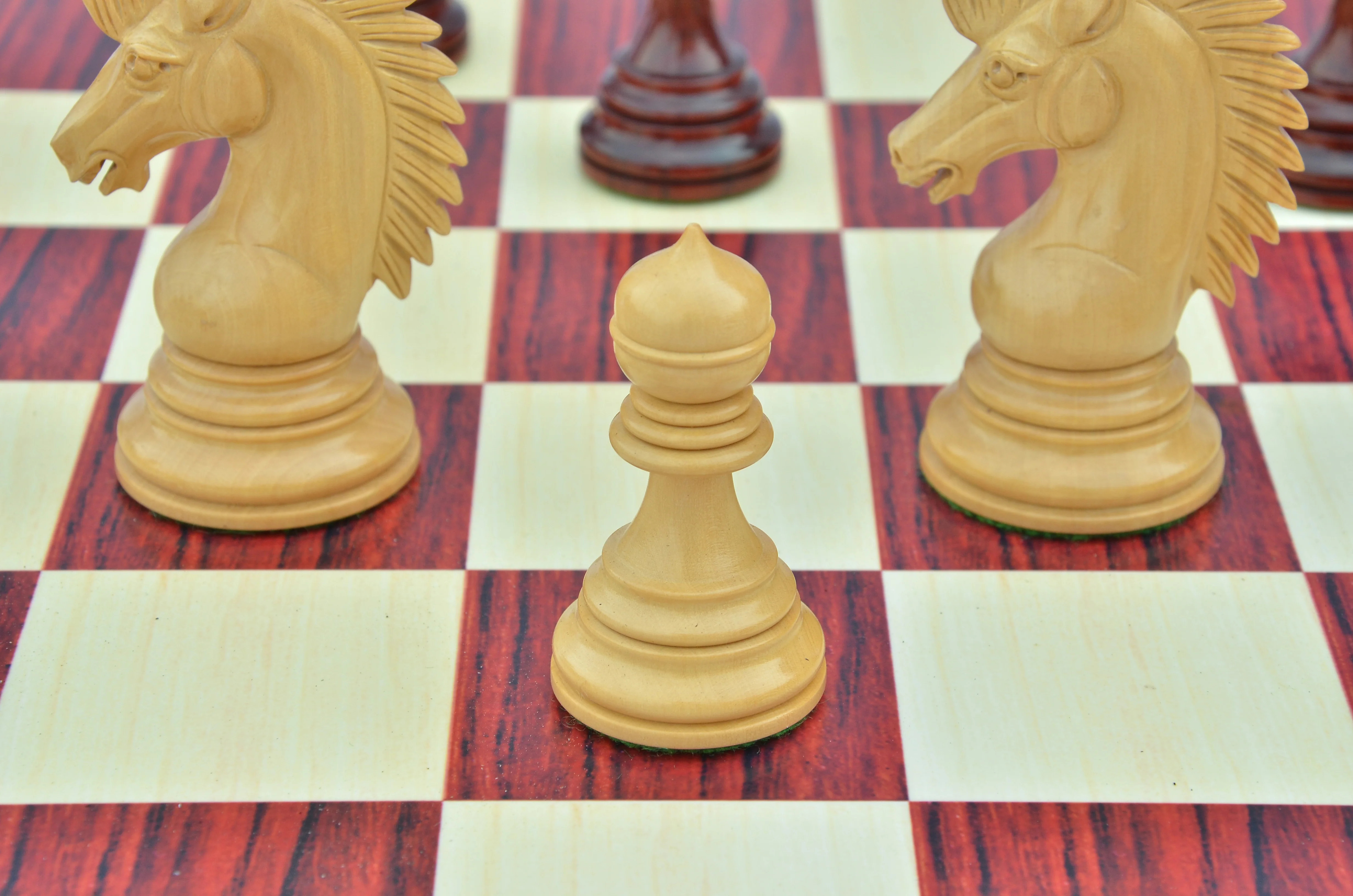 Thebes Series Luxury Staunton 4.4" Chess Set in Padouk wood - Image 13